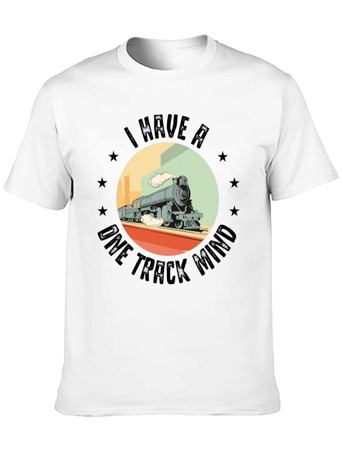 Camiseta Negra Tren Una Sola Idea