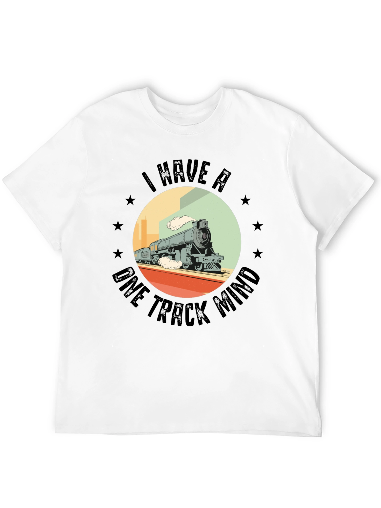 Camiseta Negra Tren Una Sola Idea