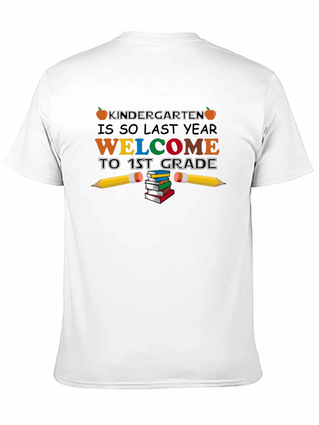 Camiseta Negra de Bienvenida a Primer Grado