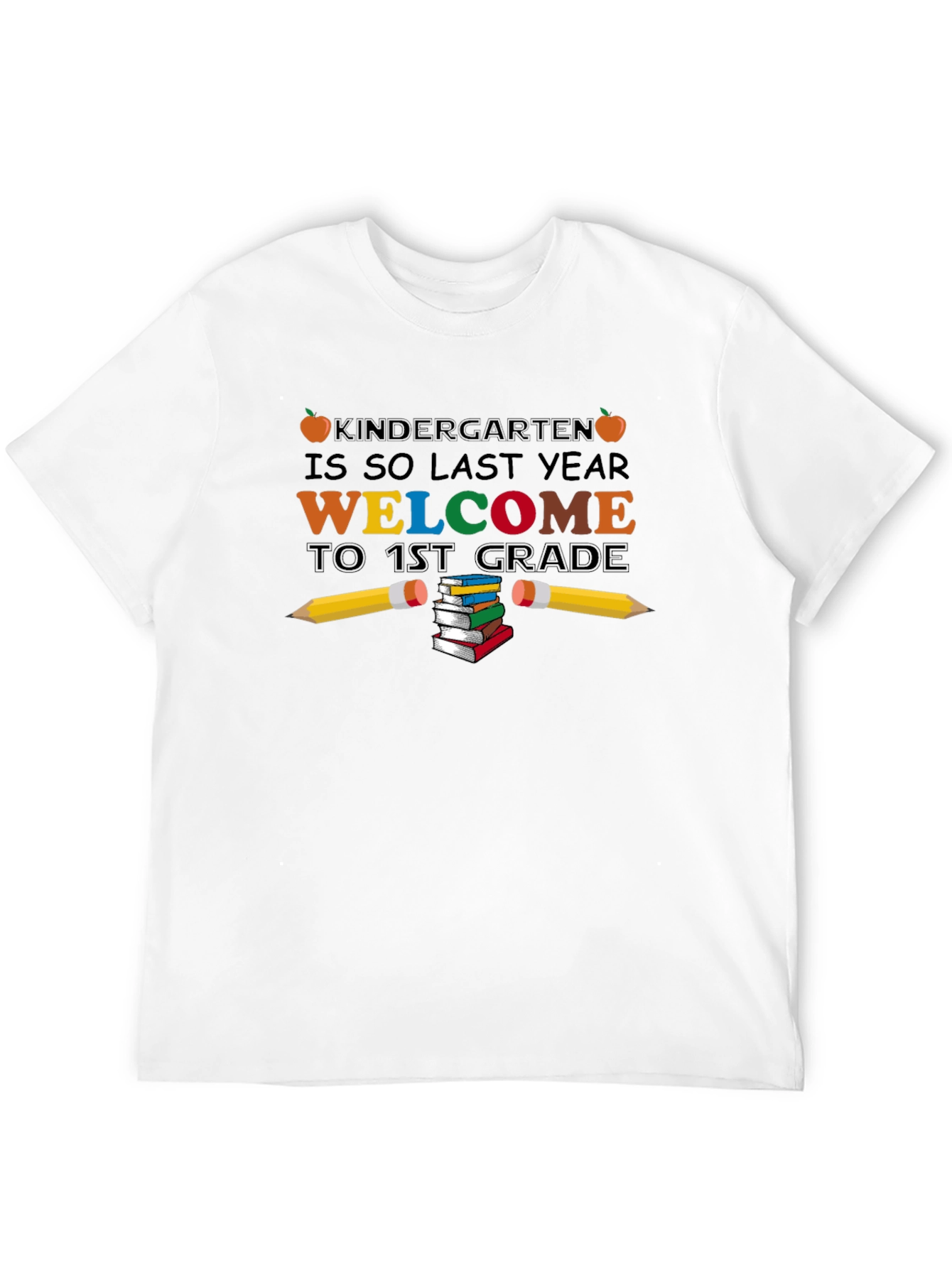 Camiseta Negra de Bienvenida a Primer Grado