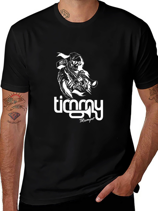 Camiseta Negra Timmy Trumpet Estilo Rock