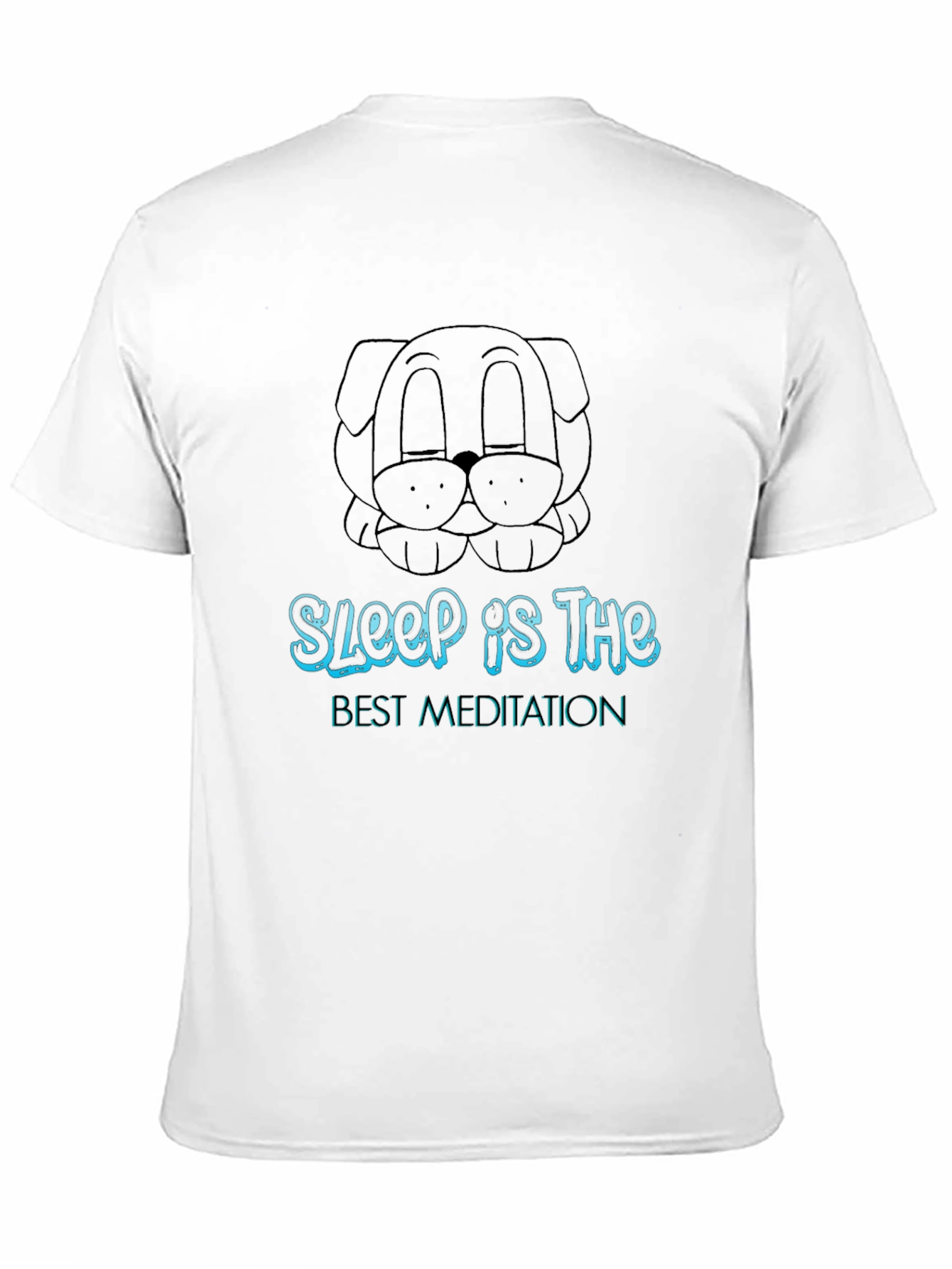 Camiseta Negra Unisex Sleep is the Best Meditation