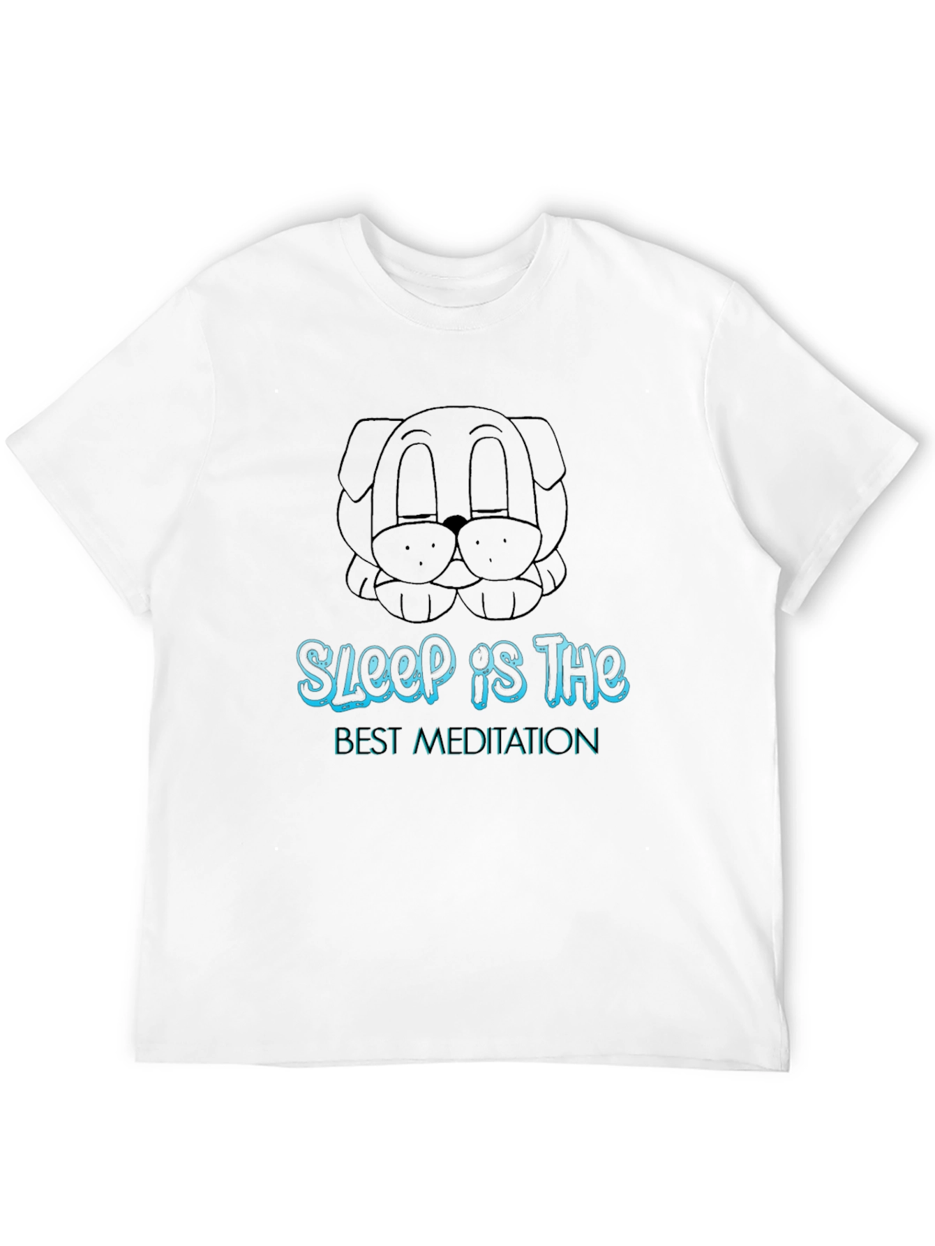 Camiseta Negra Unisex Sleep is the Best Meditation