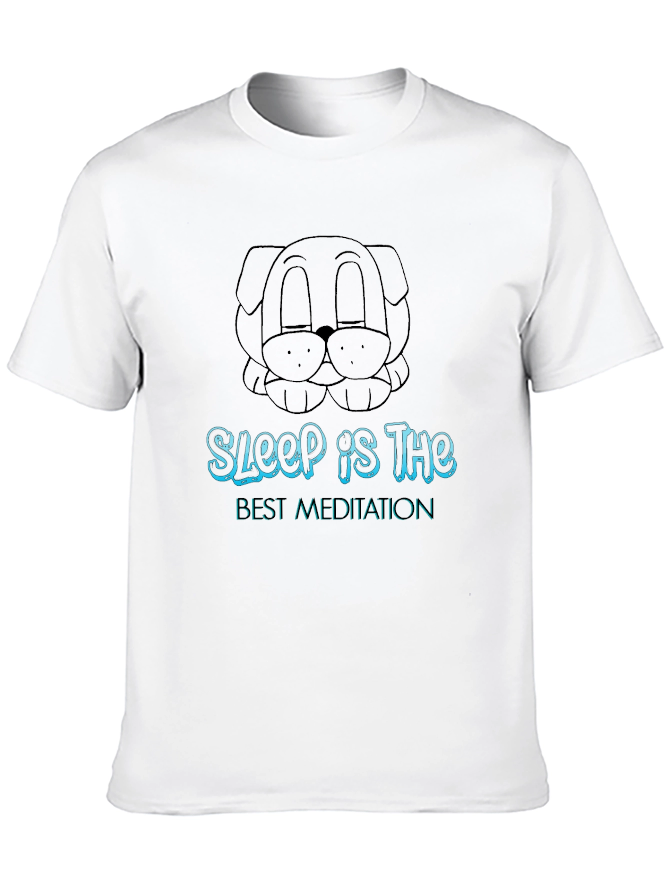 Camiseta Negra Unisex Sleep is the Best Meditation
