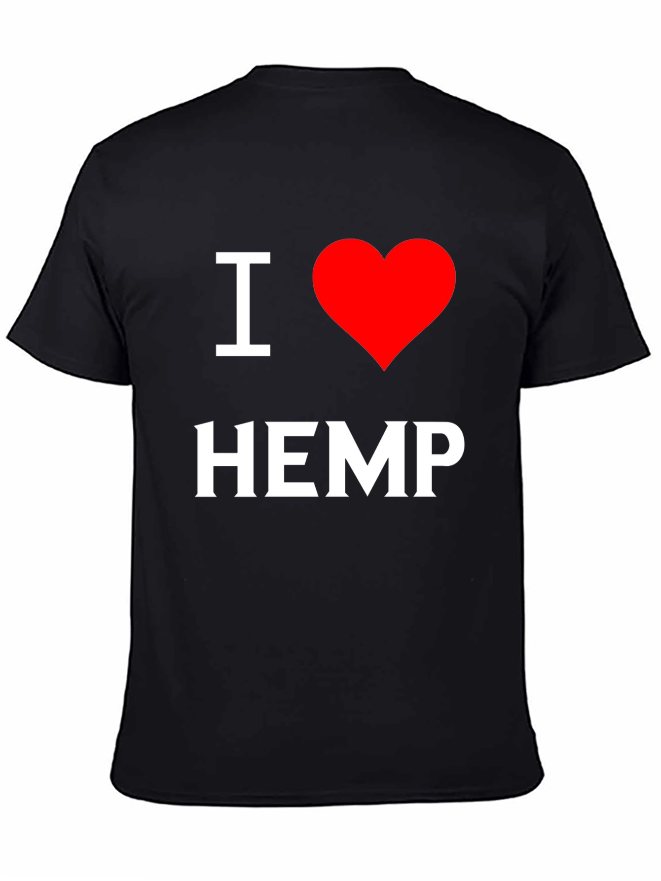Camiseta Negra I ❤️ Hemp