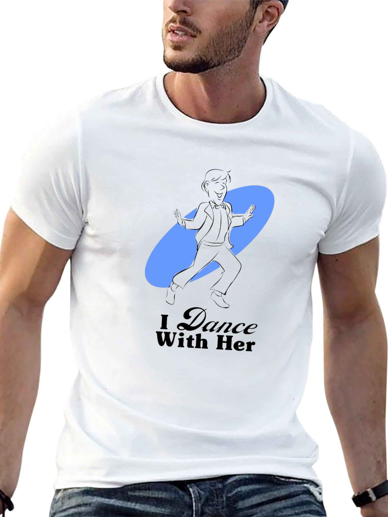 Camiseta Negra Hombre I Dance With Her