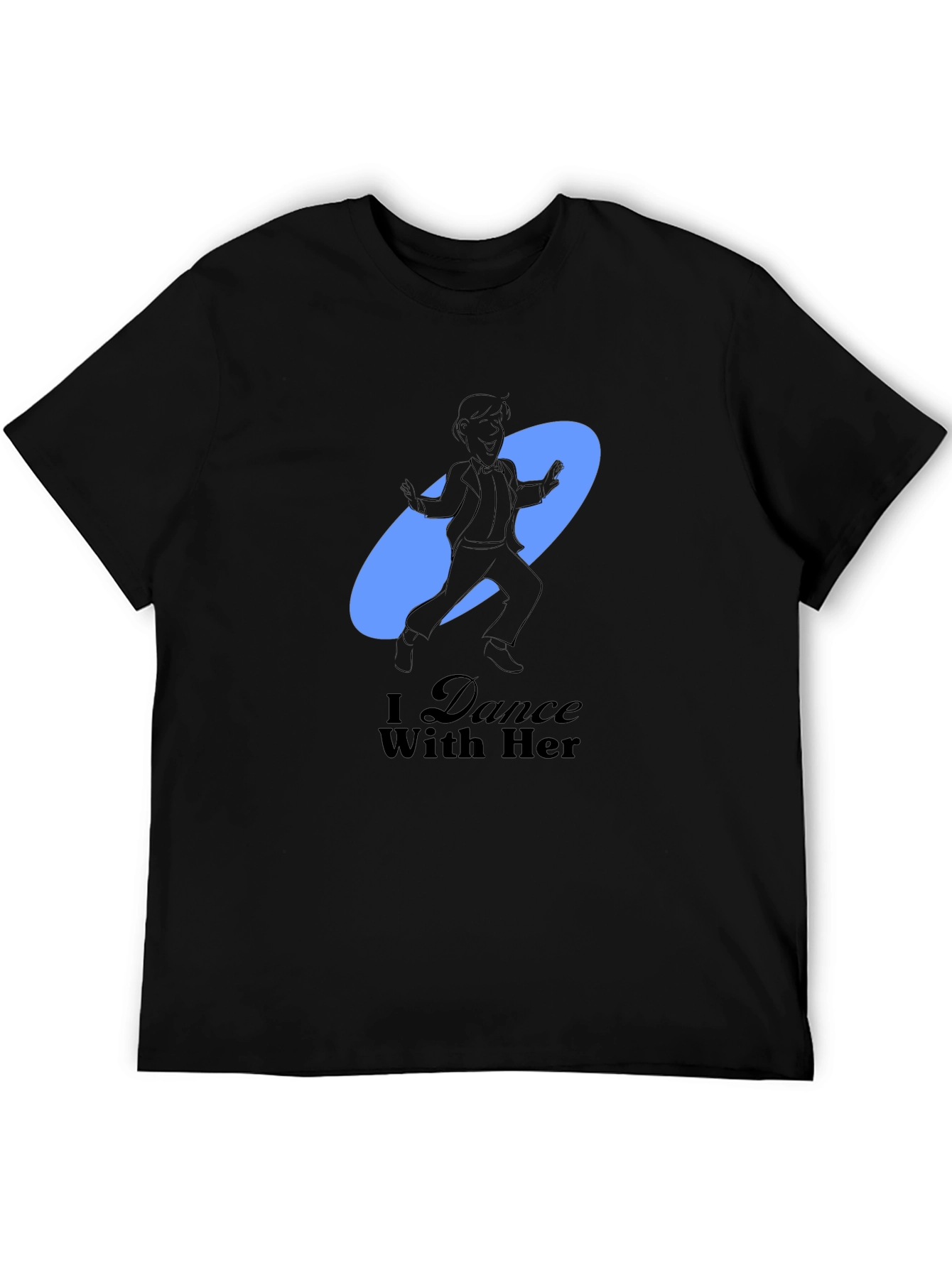Camiseta Negra Hombre I Dance With Her