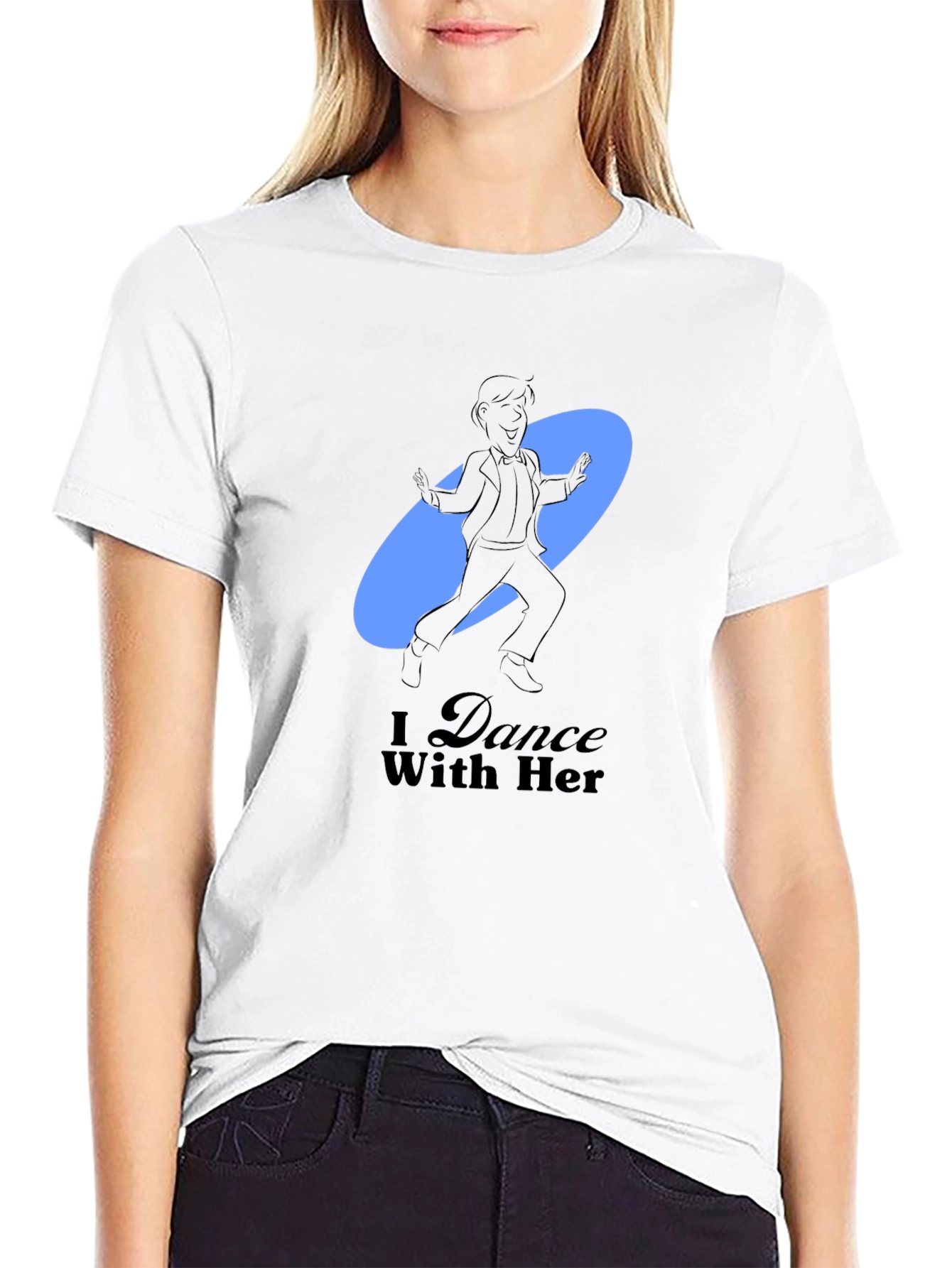 Camiseta Negra Hombre I Dance With Her
