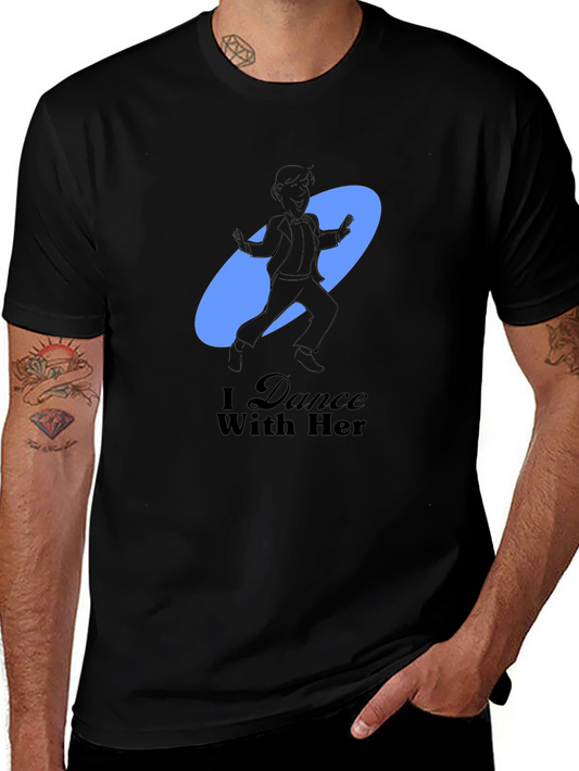 Camiseta Negra Hombre I Dance With Her