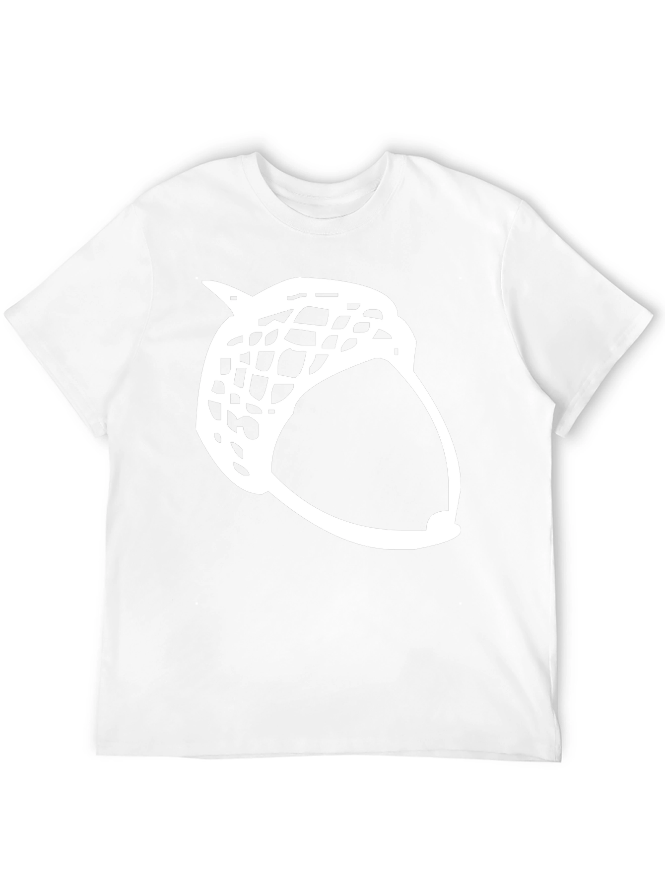 Camiseta Negra Diseño Bellota Contorno Blanco