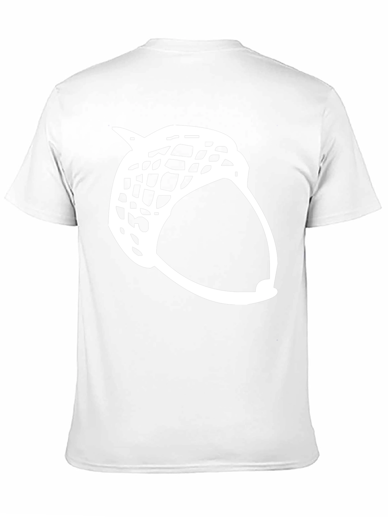 Camiseta Negra Diseño Bellota Contorno Blanco