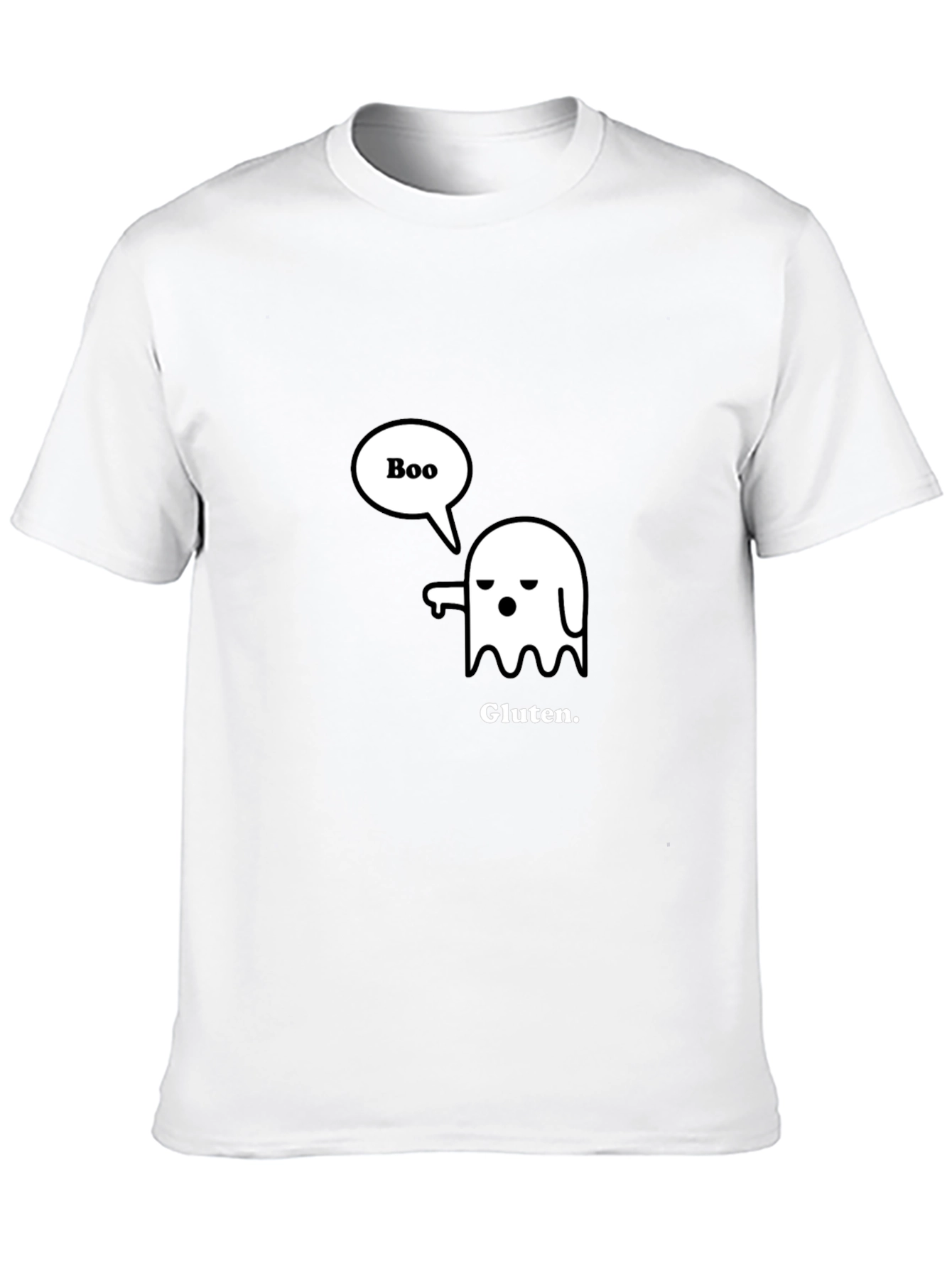 Camiseta Negra Fantasma Anti-Gluten