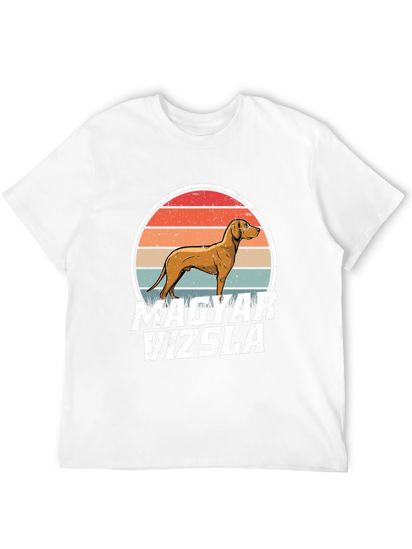 Camiseta Vizsla Húngaro Atardecer Retro