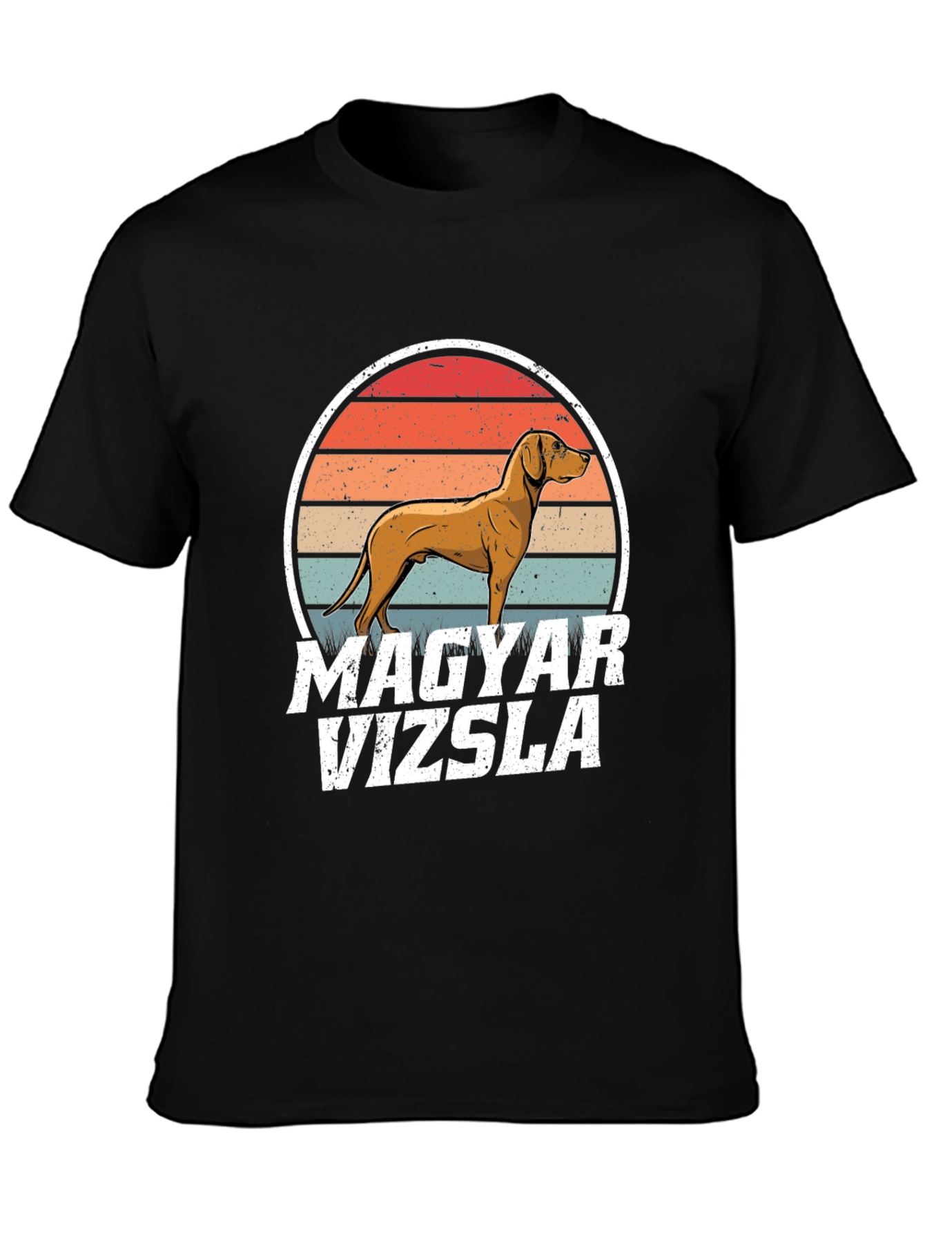 Camiseta Vizsla Húngaro Atardecer Retro