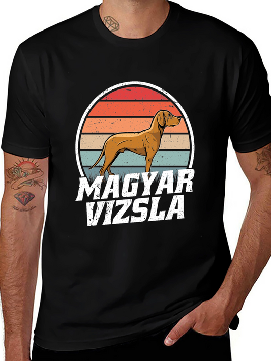 Camiseta Vizsla Húngaro Atardecer Retro