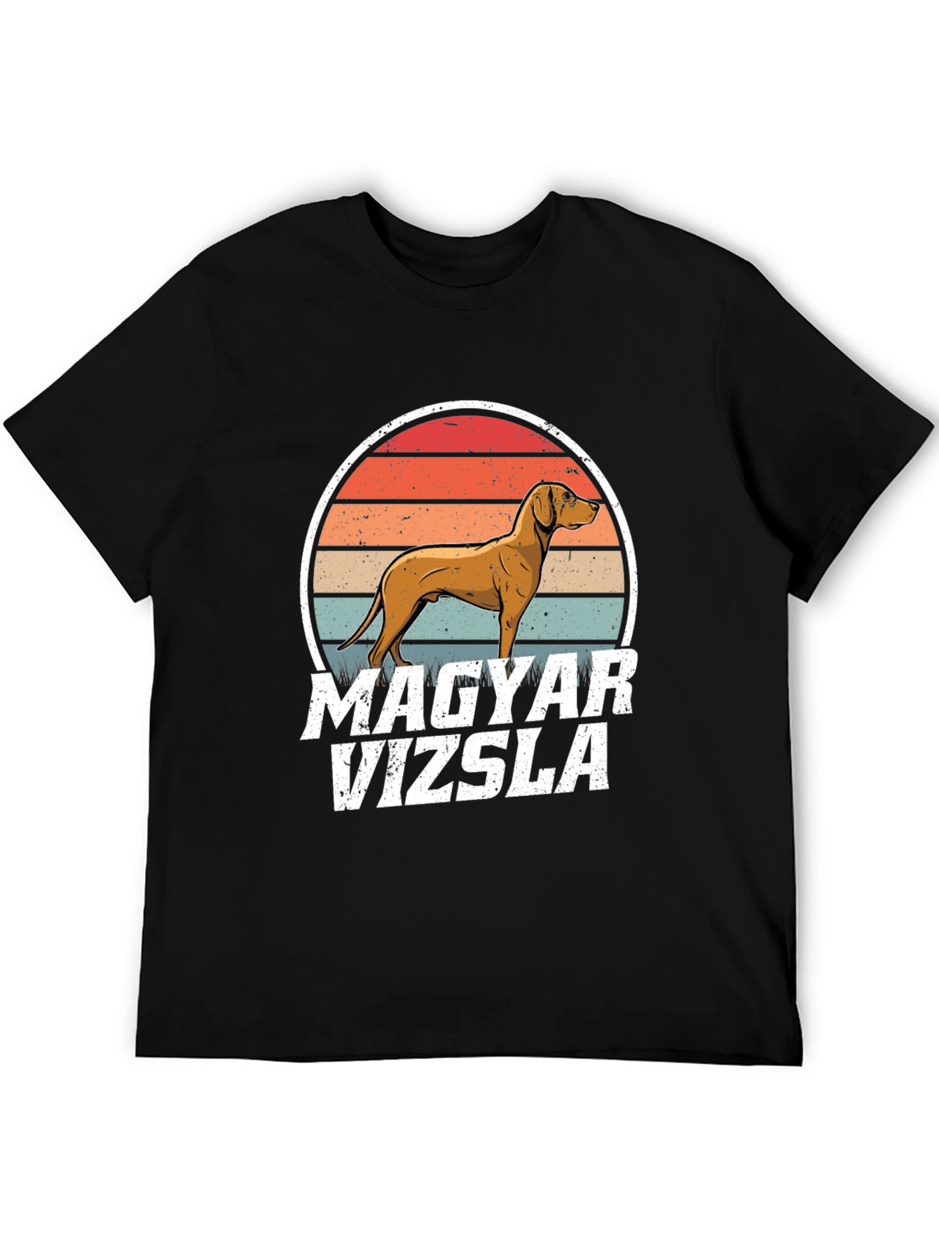 Camiseta Vizsla Húngaro Atardecer Retro