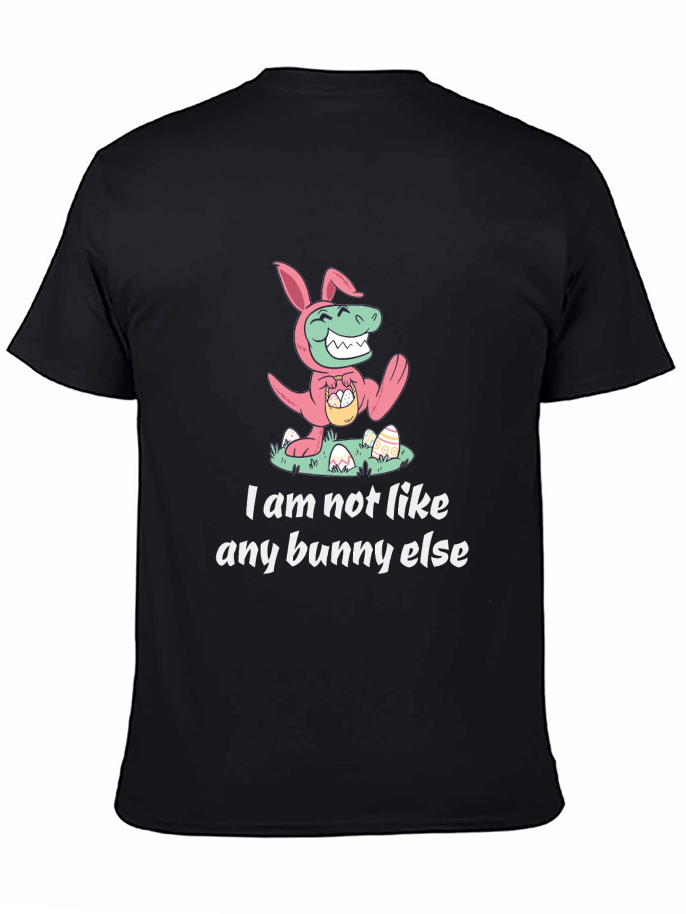Camiseta Divertida de Pascua Dinosaurio-Conejo