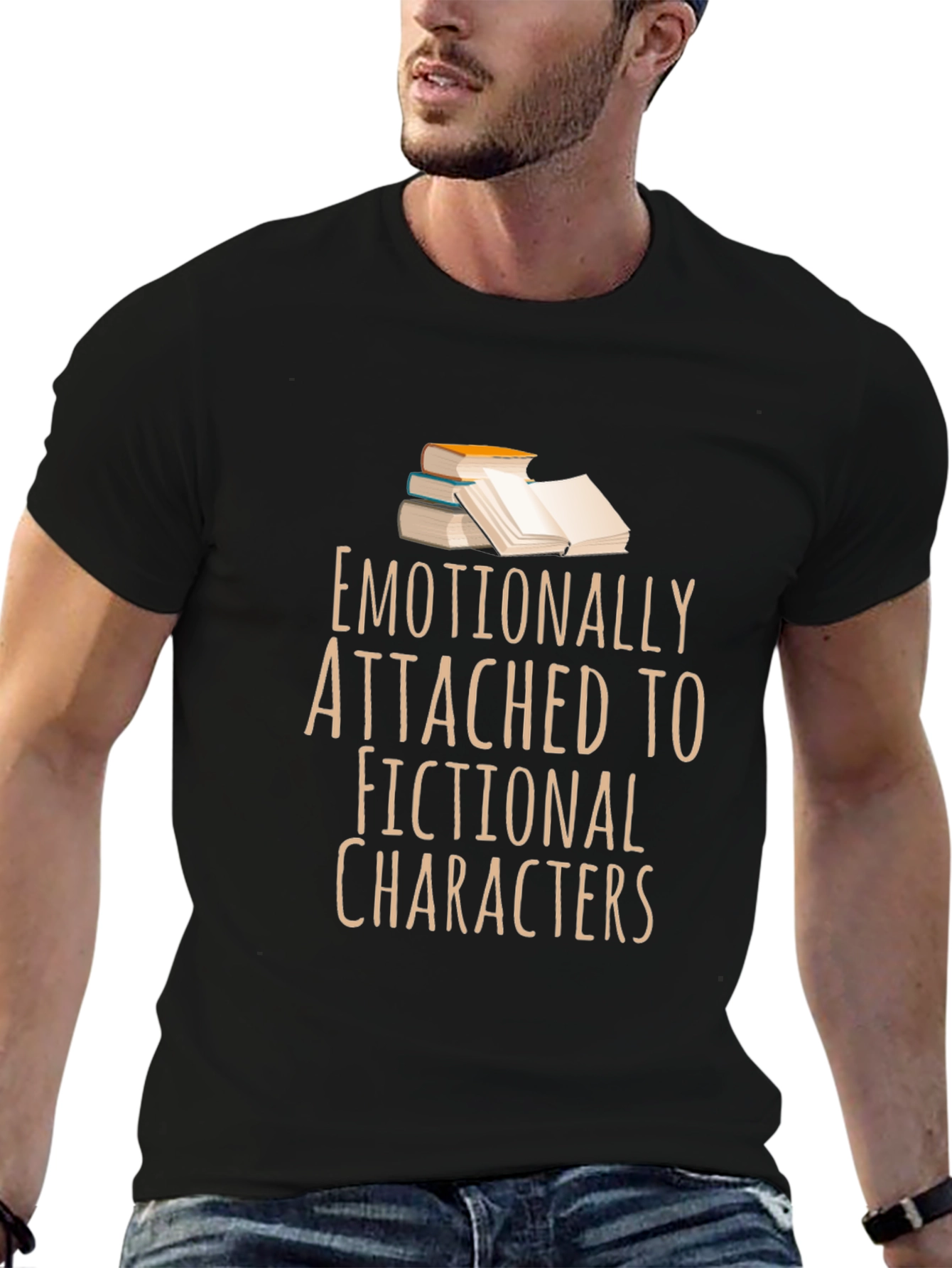 Camiseta Negra: Apegado Emocionalmente a Personajes Ficticios