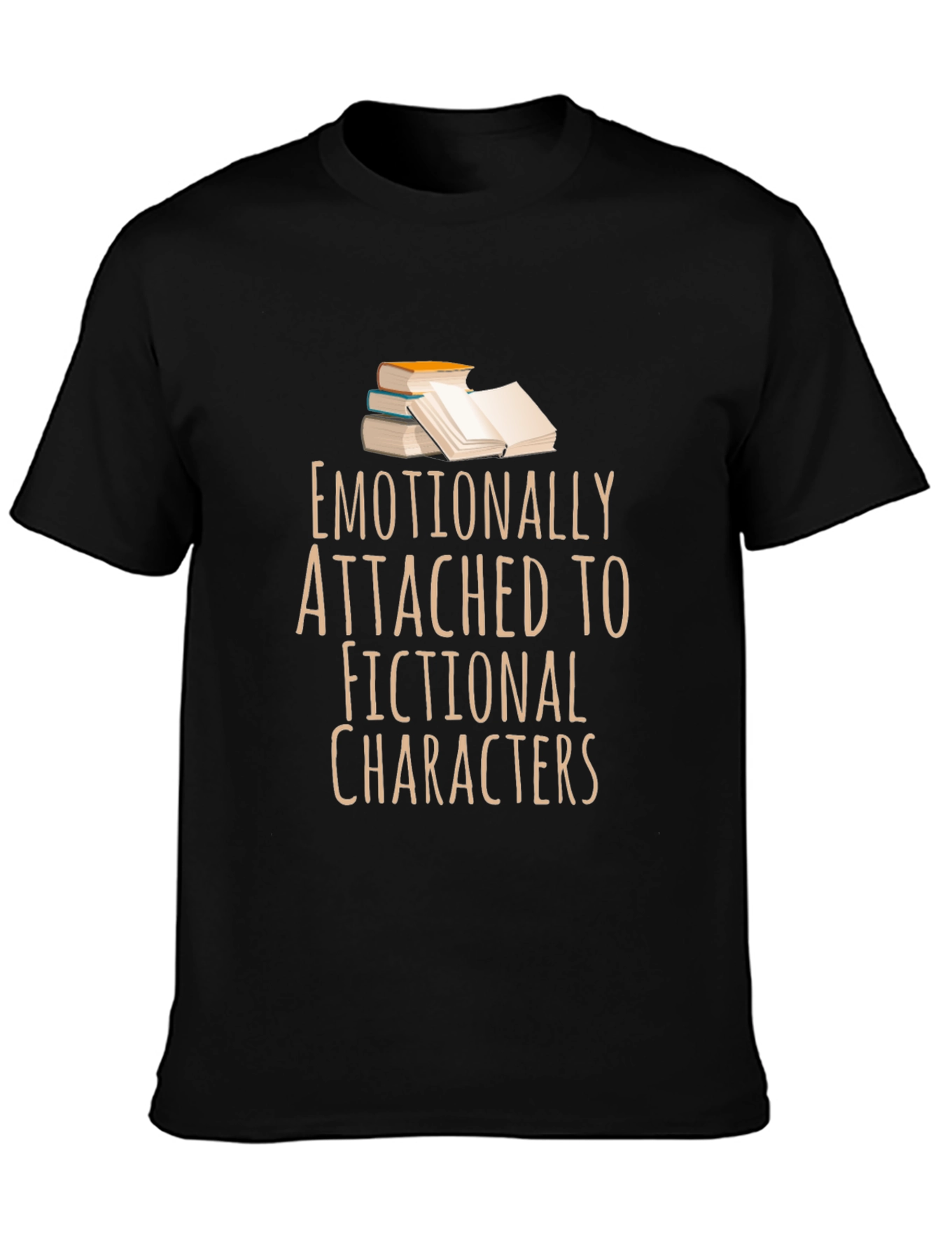 Camiseta Negra: Apegado Emocionalmente a Personajes Ficticios