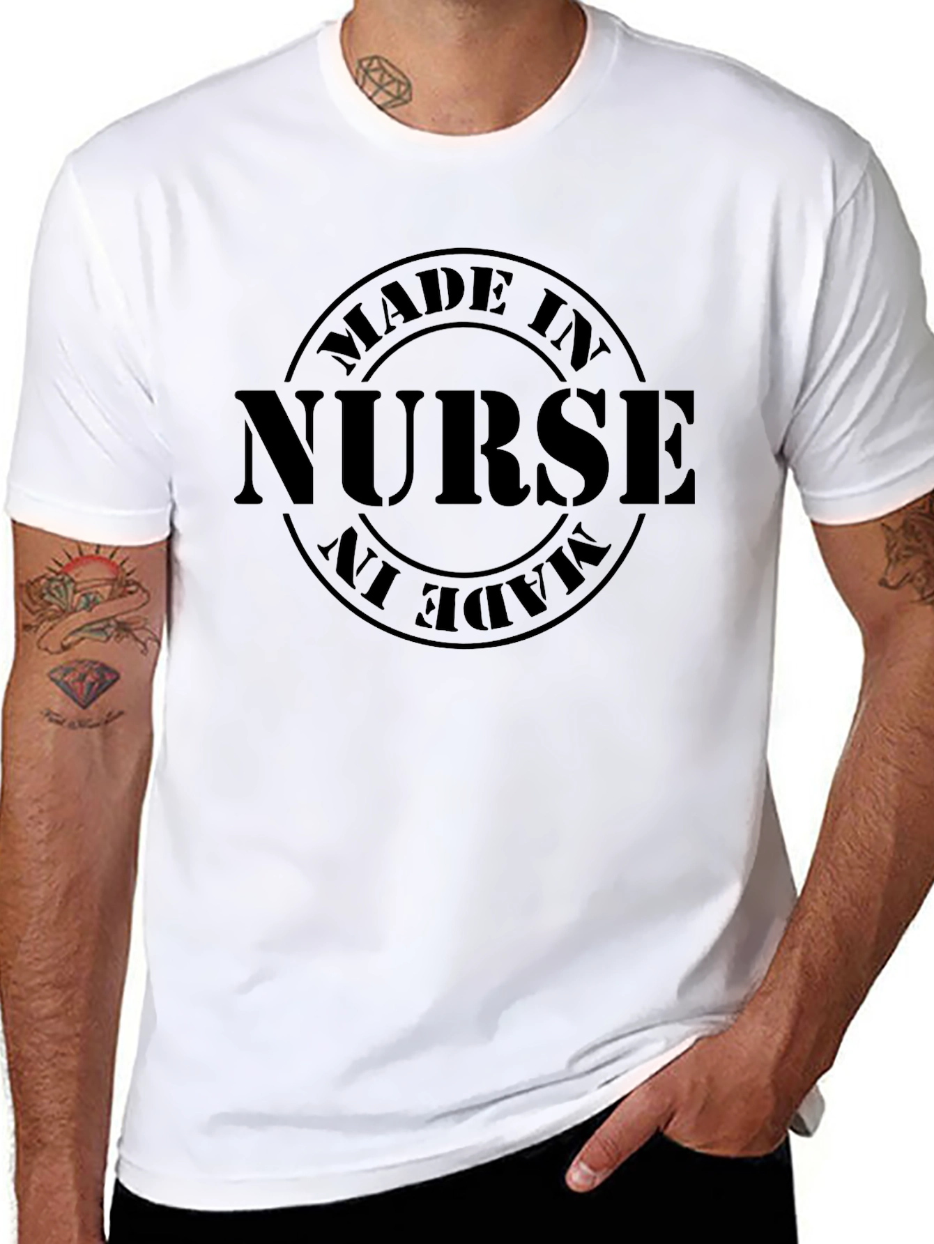 Camiseta Negra Made in Nurse
