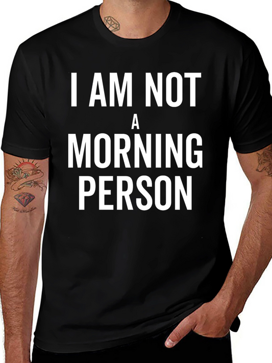 Camiseta Negra: No Soy Persona Matutina
