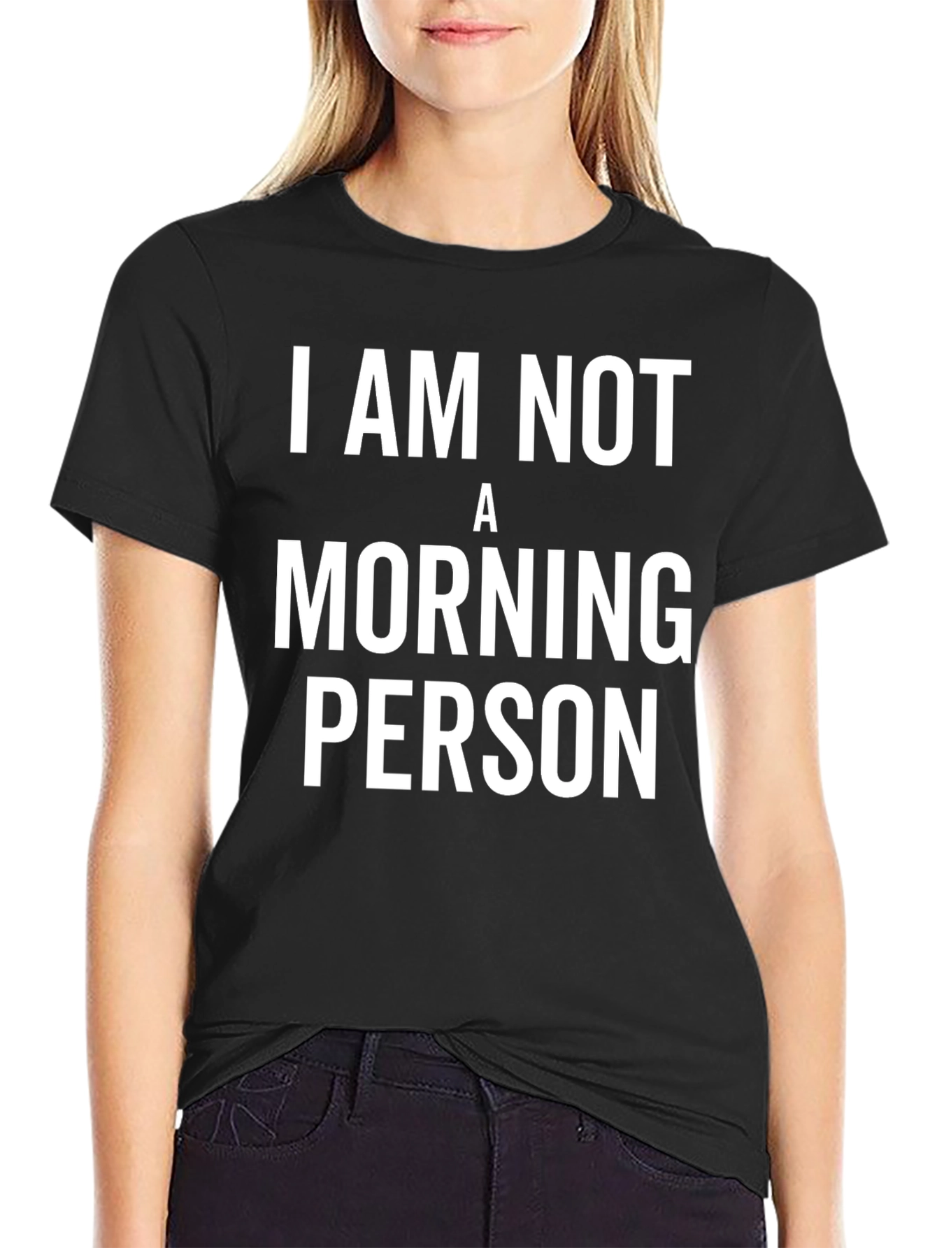 Camiseta Negra: No Soy Persona Matutina
