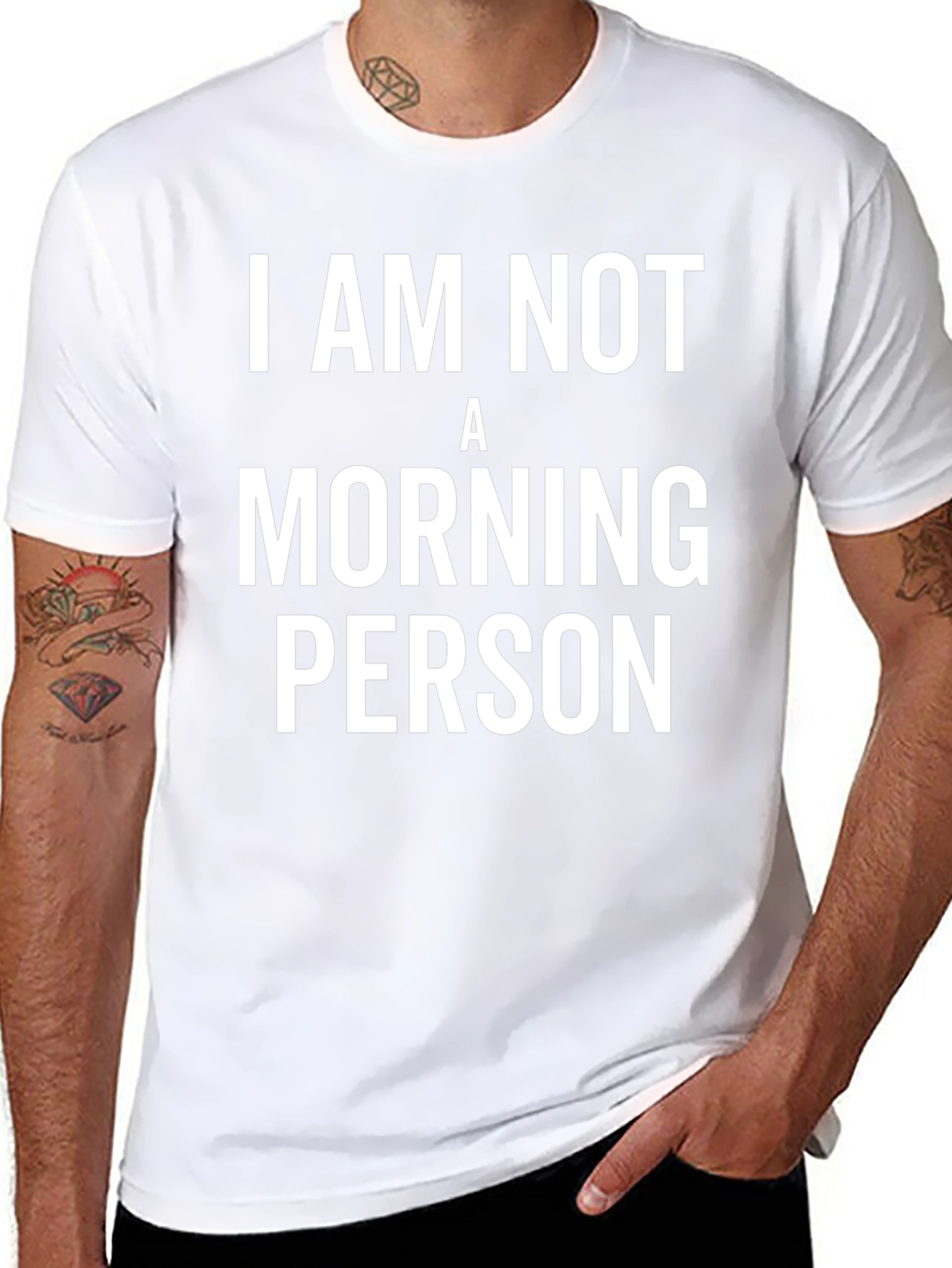 Camiseta Negra: No Soy Persona Matutina