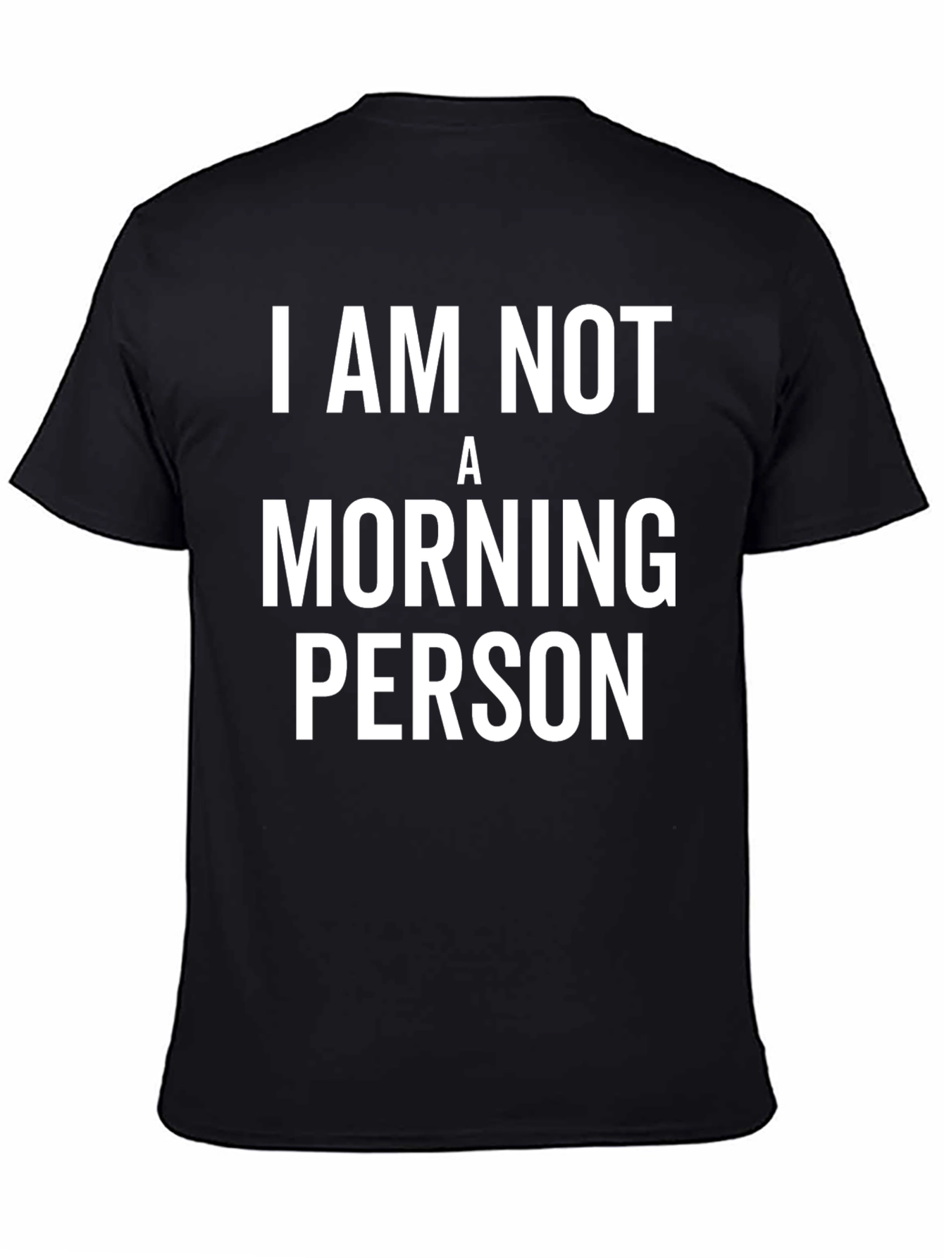 Camiseta Negra: No Soy Persona Matutina
