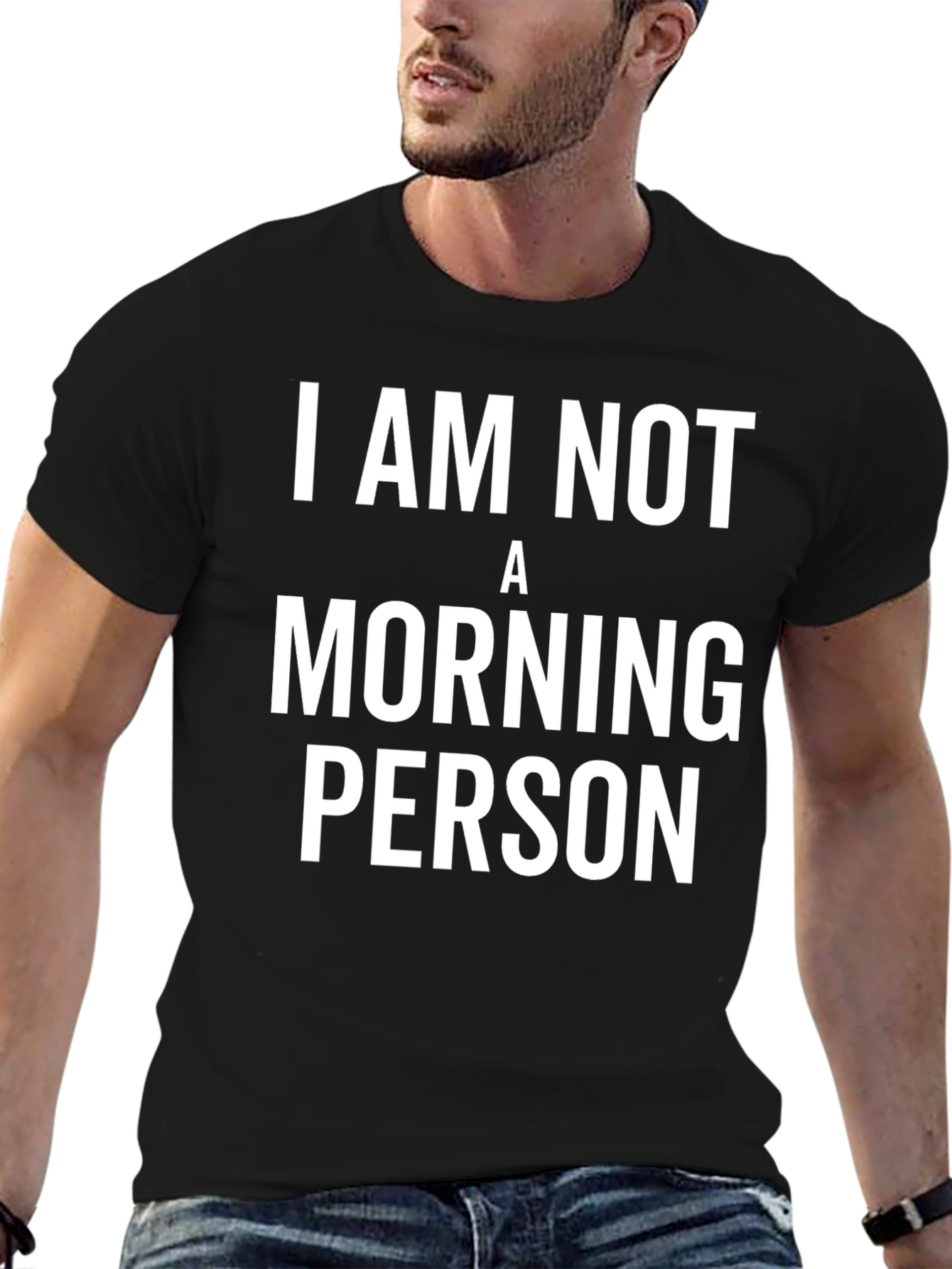 Camiseta Negra: No Soy Persona Matutina
