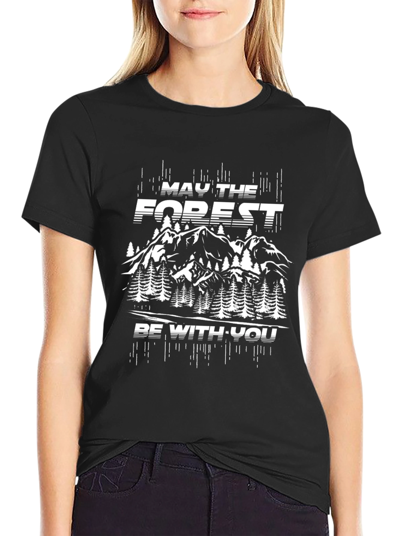 Camiseta Negra May the Forest Be With You