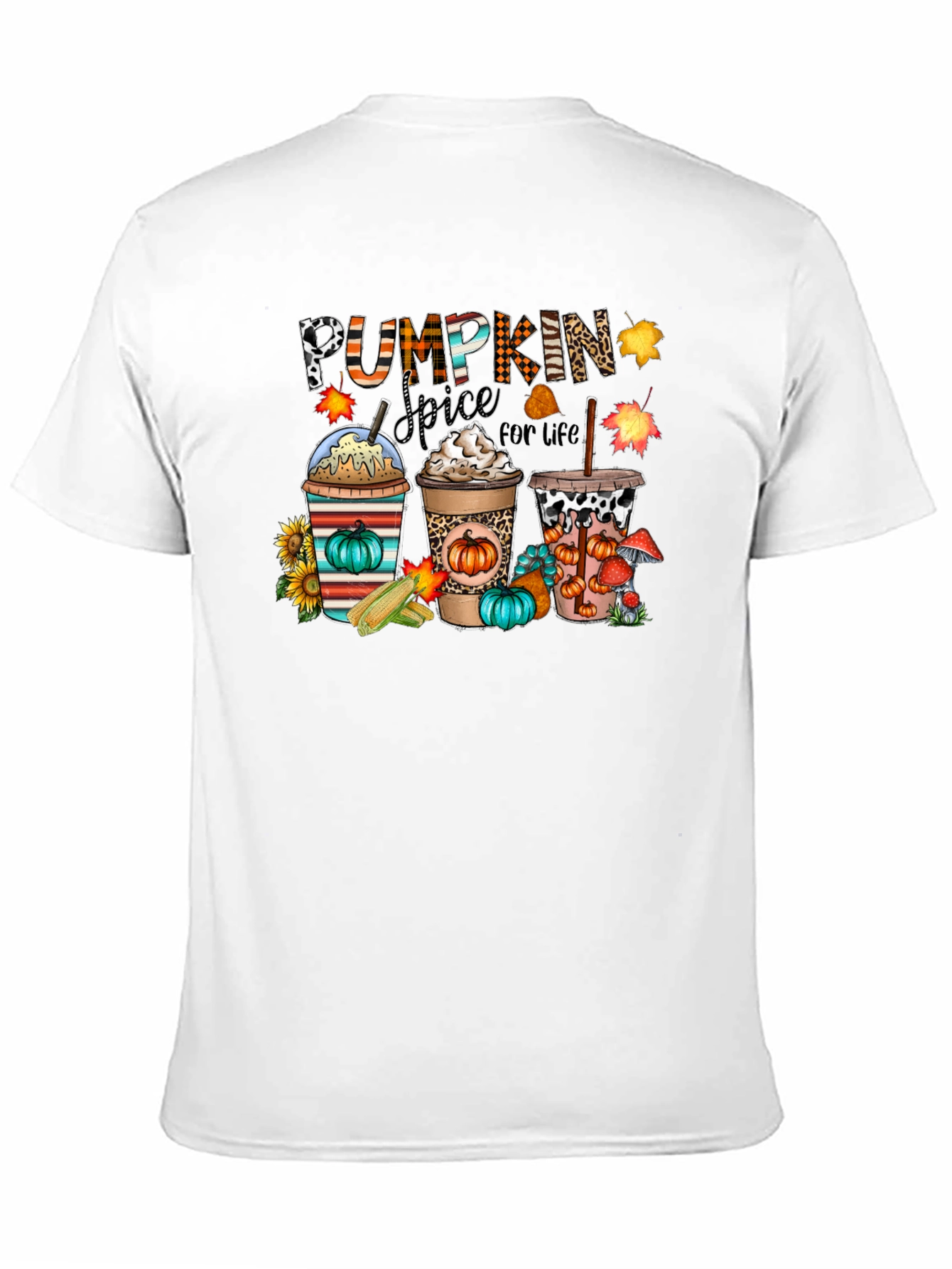 Camiseta Negra Pumpkin Spice For Life
