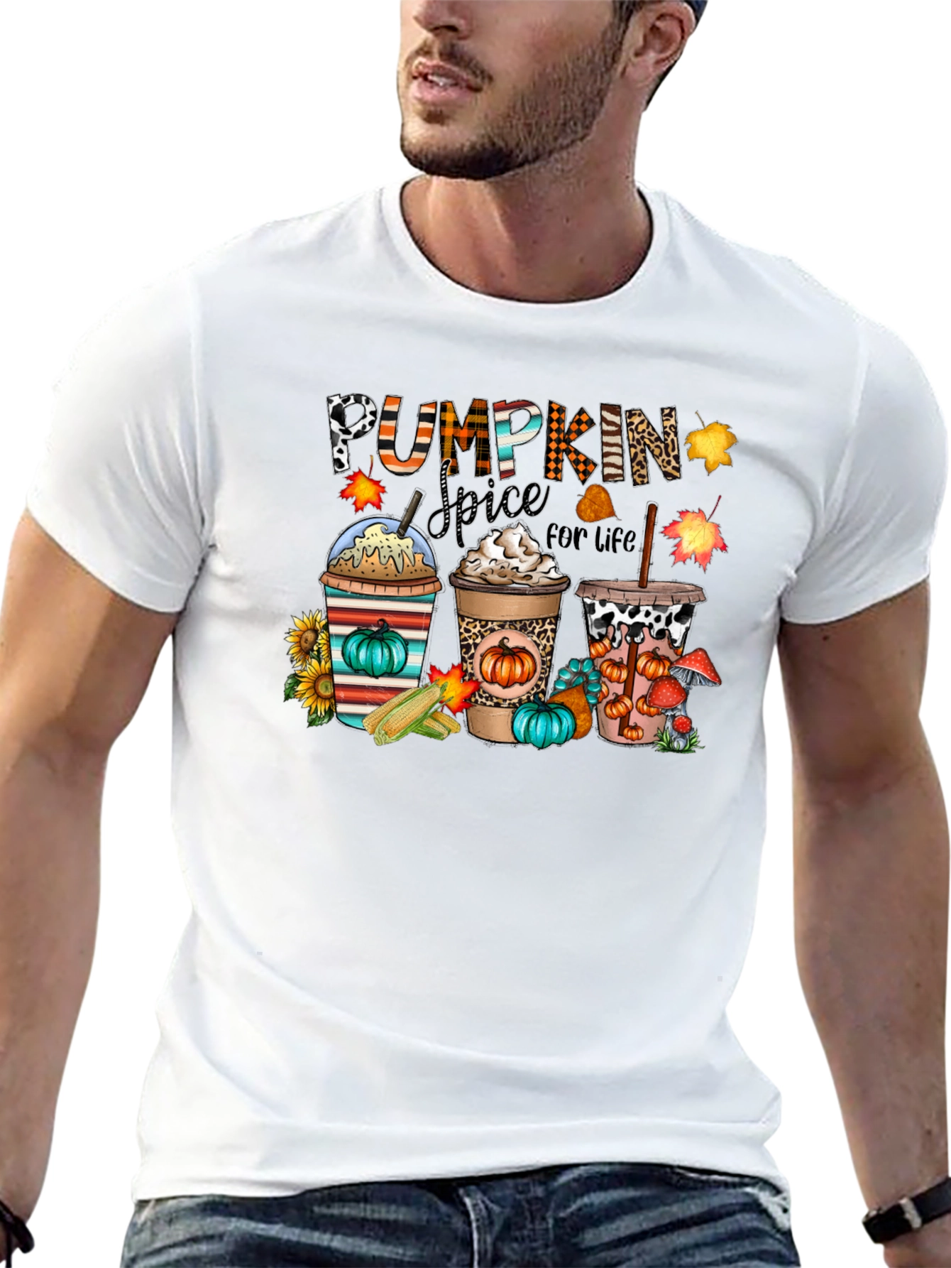 Camiseta Negra Pumpkin Spice For Life