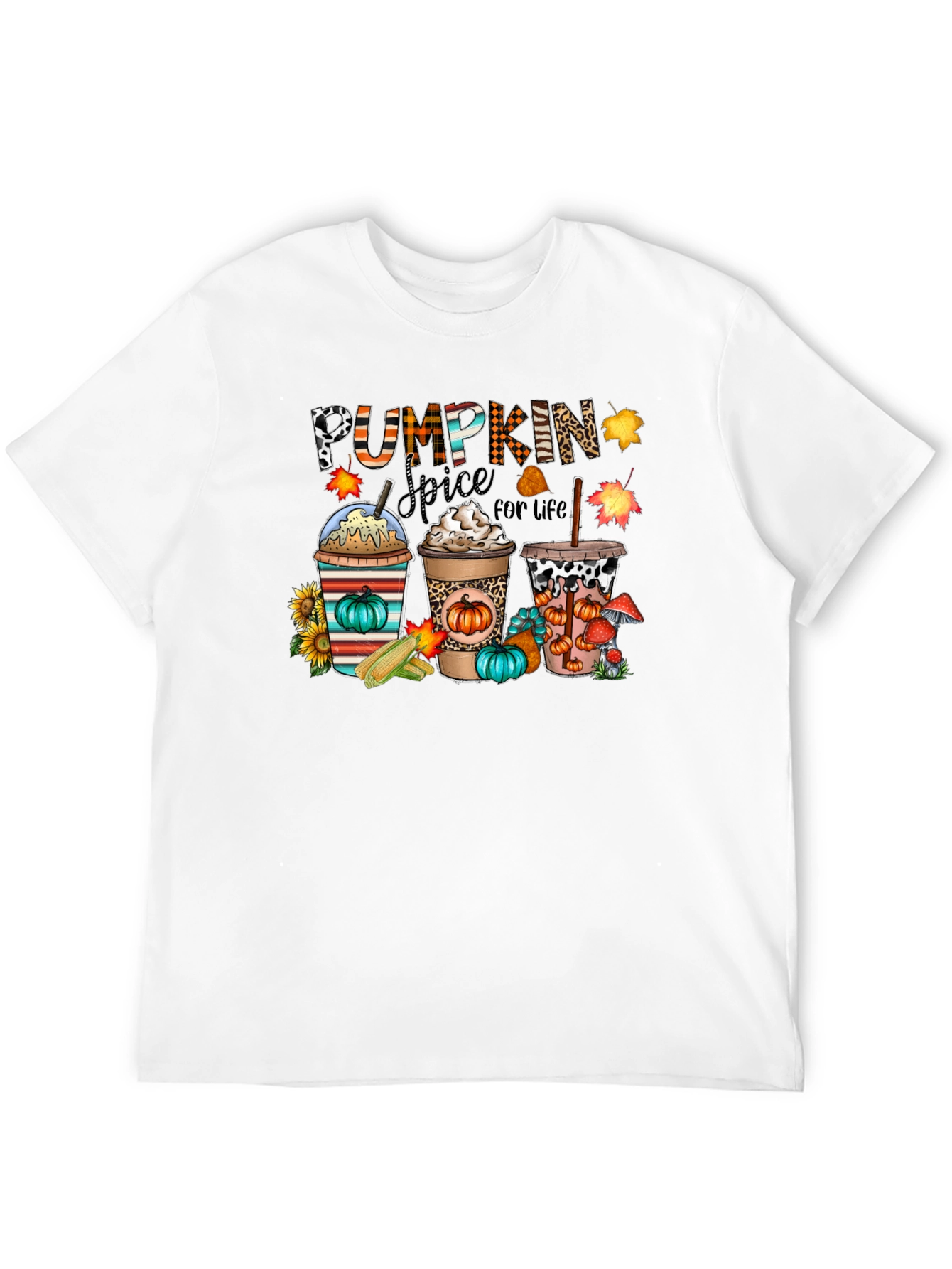 Camiseta Negra Pumpkin Spice For Life