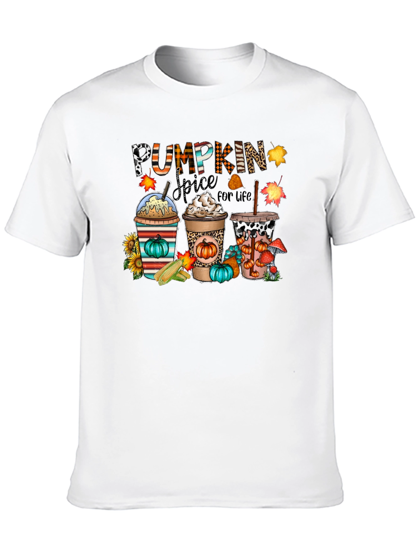 Camiseta Negra Pumpkin Spice For Life
