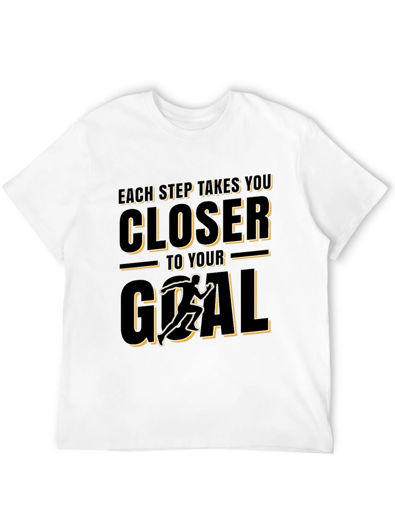 Camiseta Negra Deportiva Motivacional