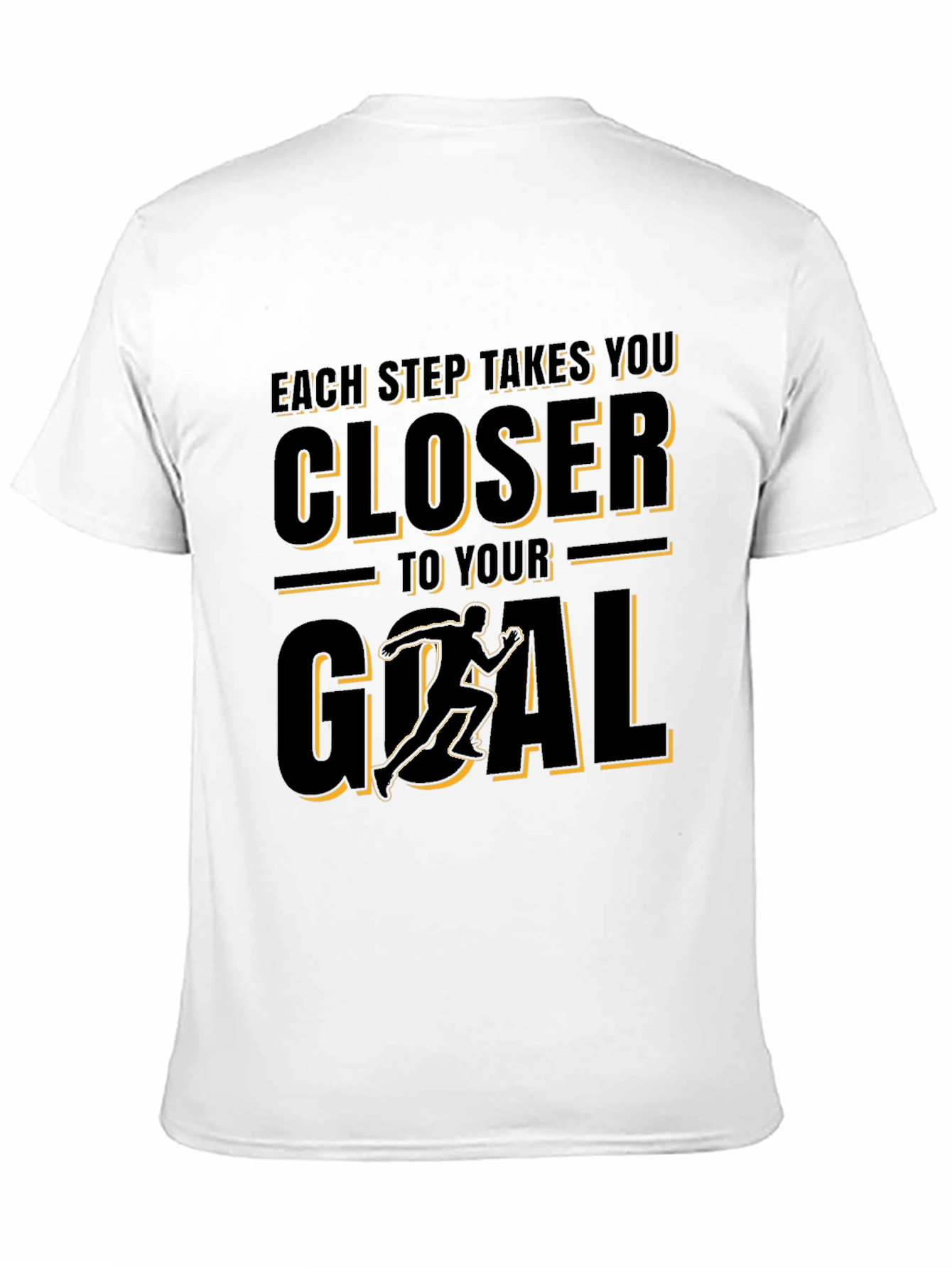 Camiseta Negra Deportiva Motivacional