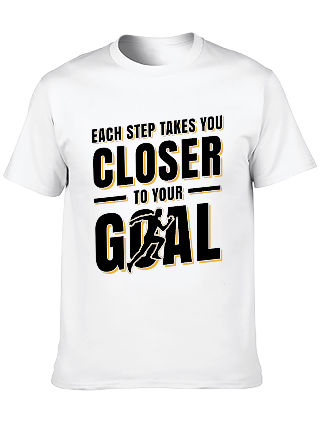 Camiseta Negra Deportiva Motivacional