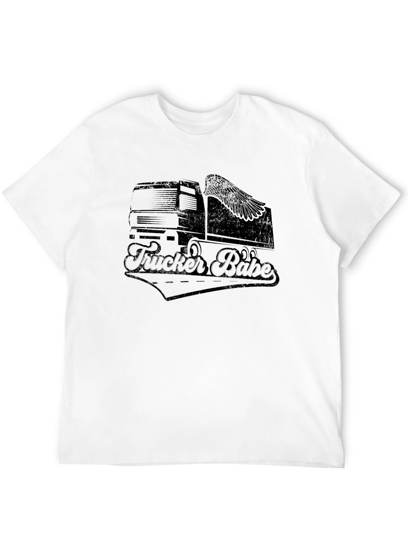Camiseta Negra Trucker Babe para Hombre