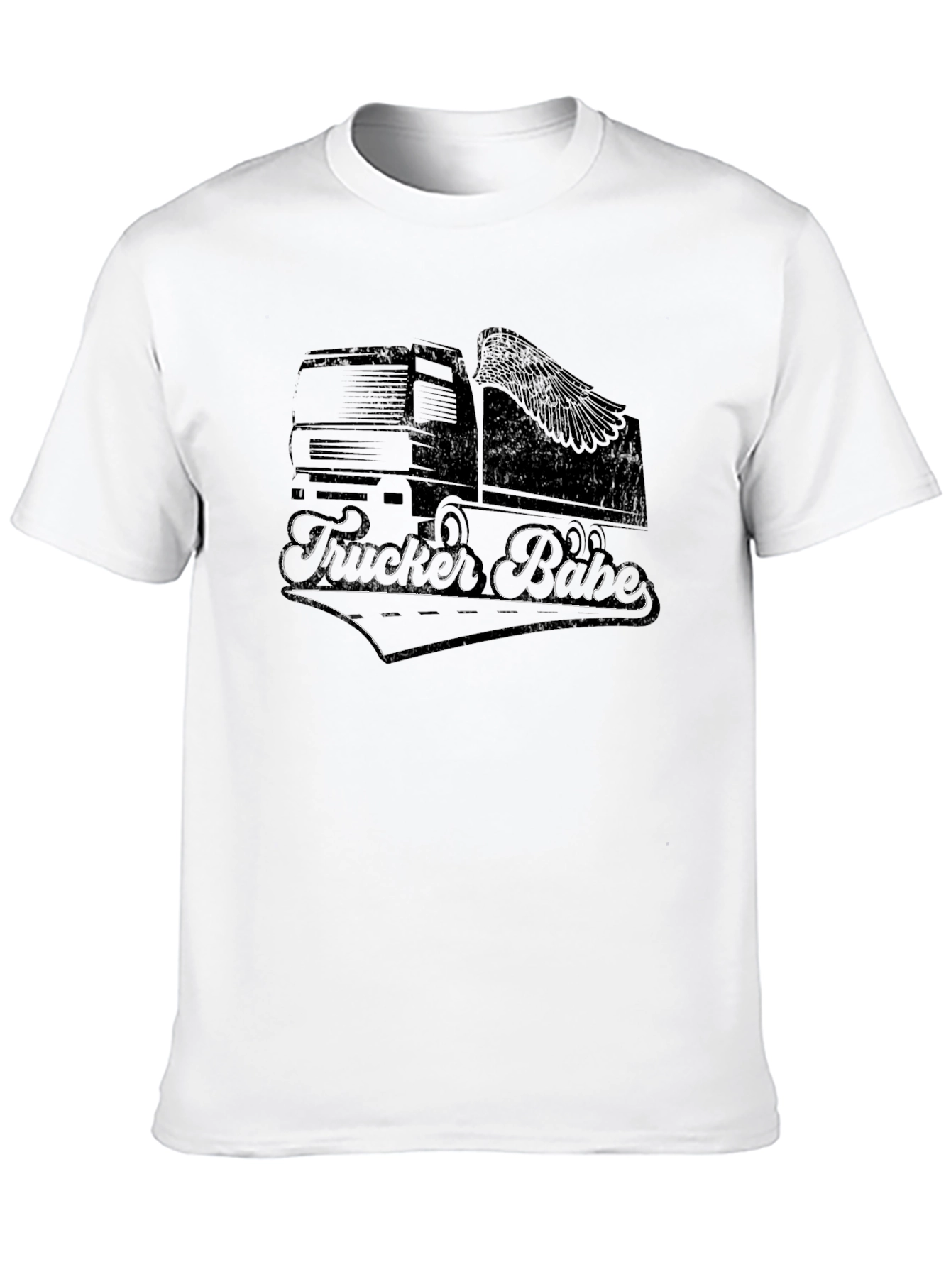 Camiseta Negra Trucker Babe para Hombre