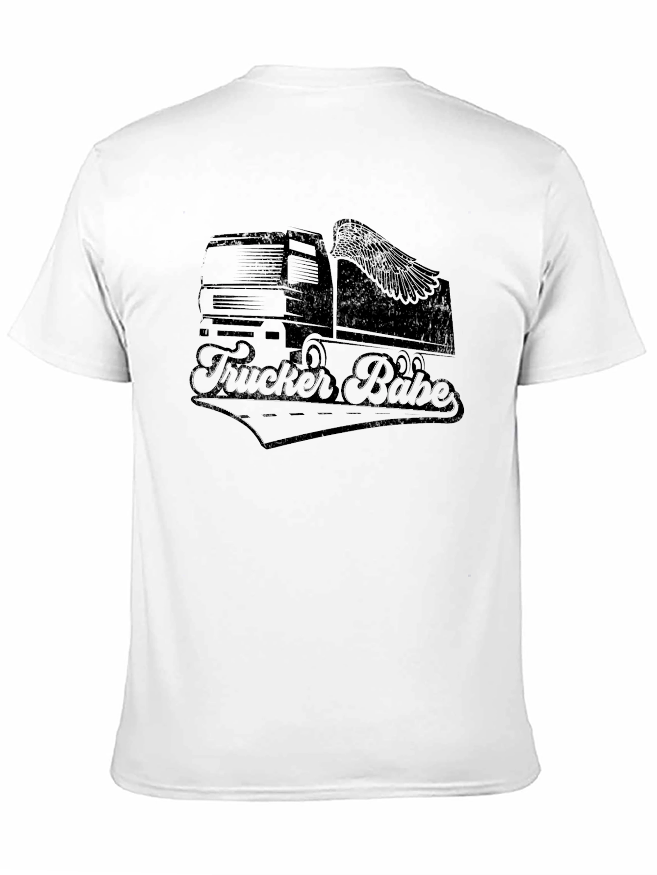 Camiseta Negra Trucker Babe para Hombre