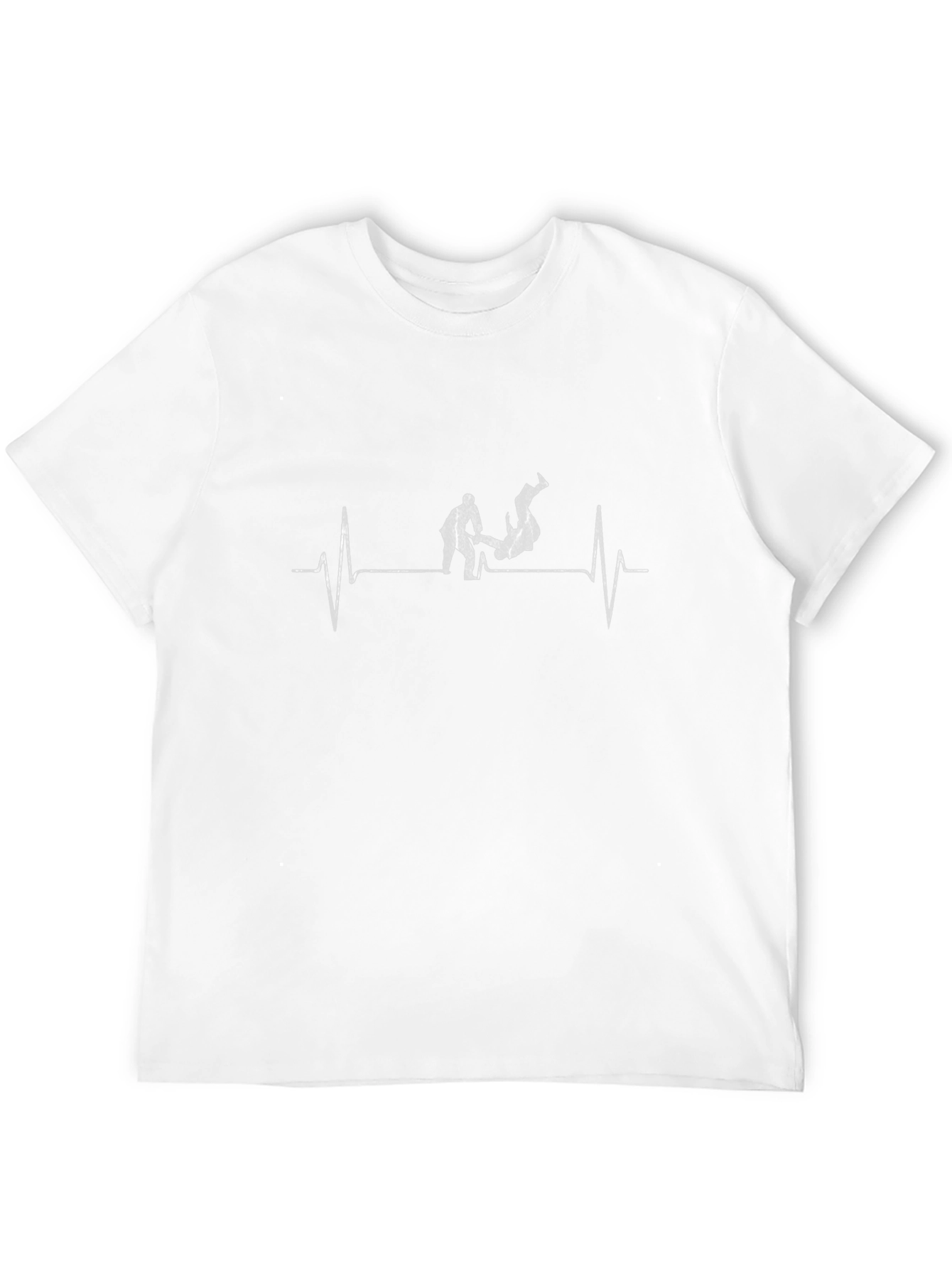 Camiseta Negra Jiu-Jitsu Ritmo Cardíaco