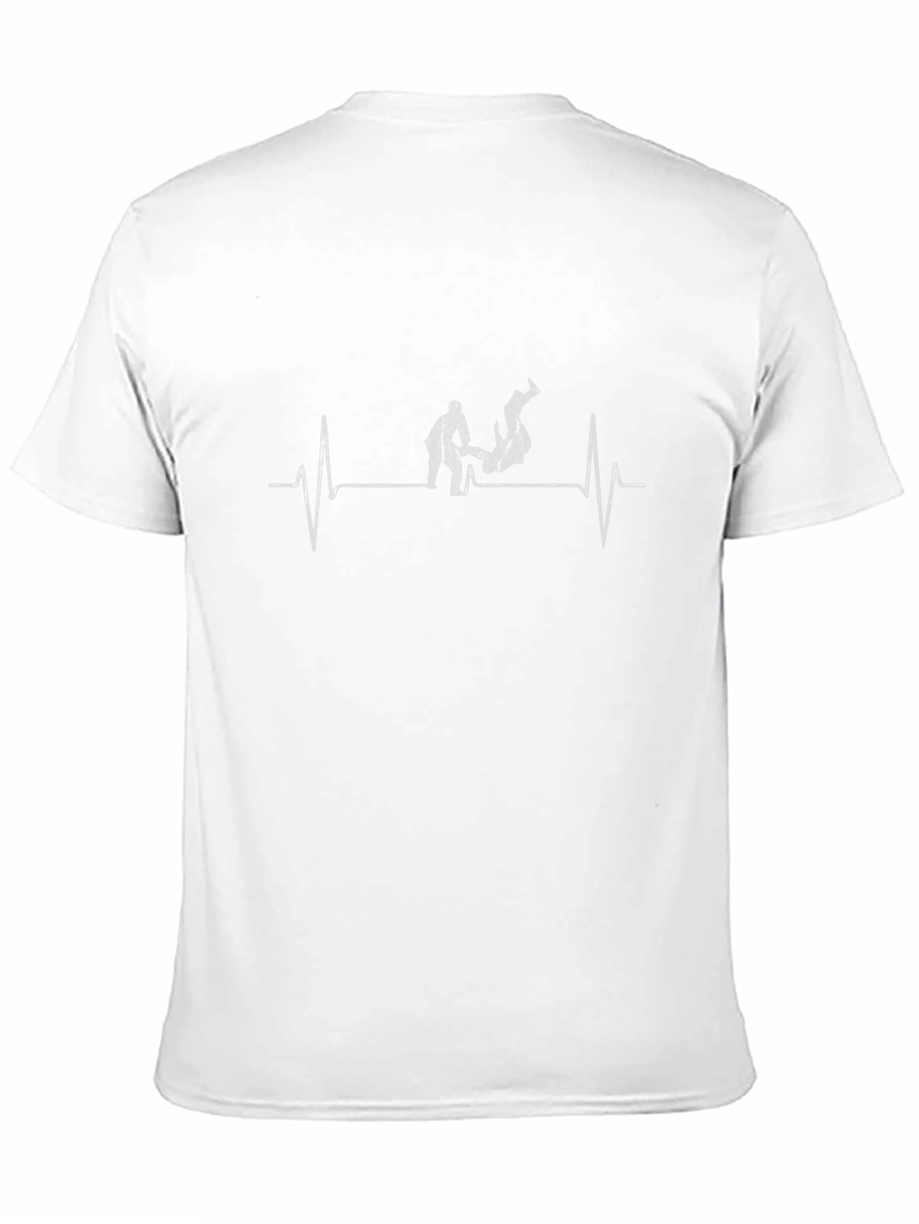 Camiseta Negra Jiu-Jitsu Ritmo Cardíaco