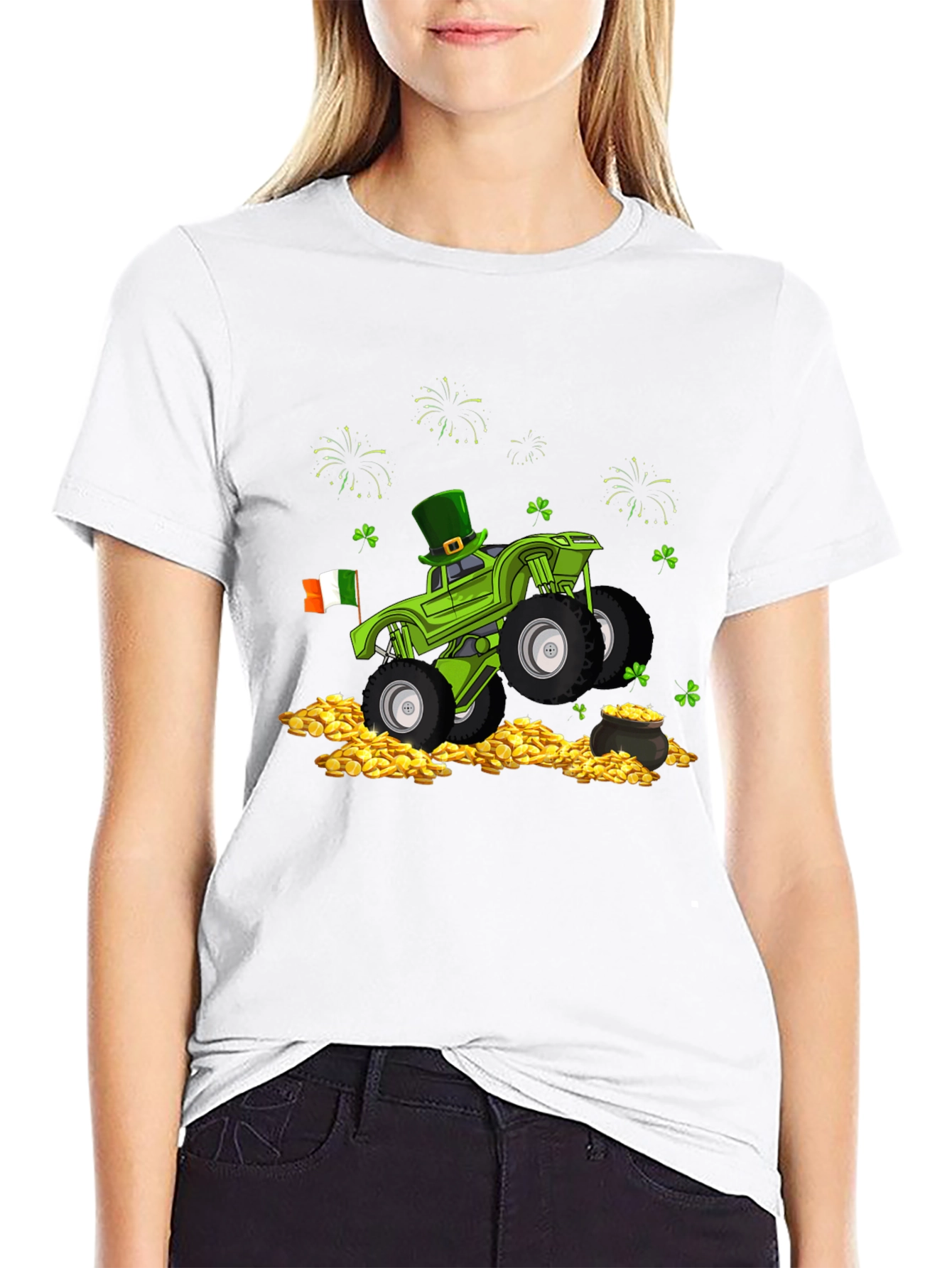 Camiseta Hombre St. Patricks Monster Truck