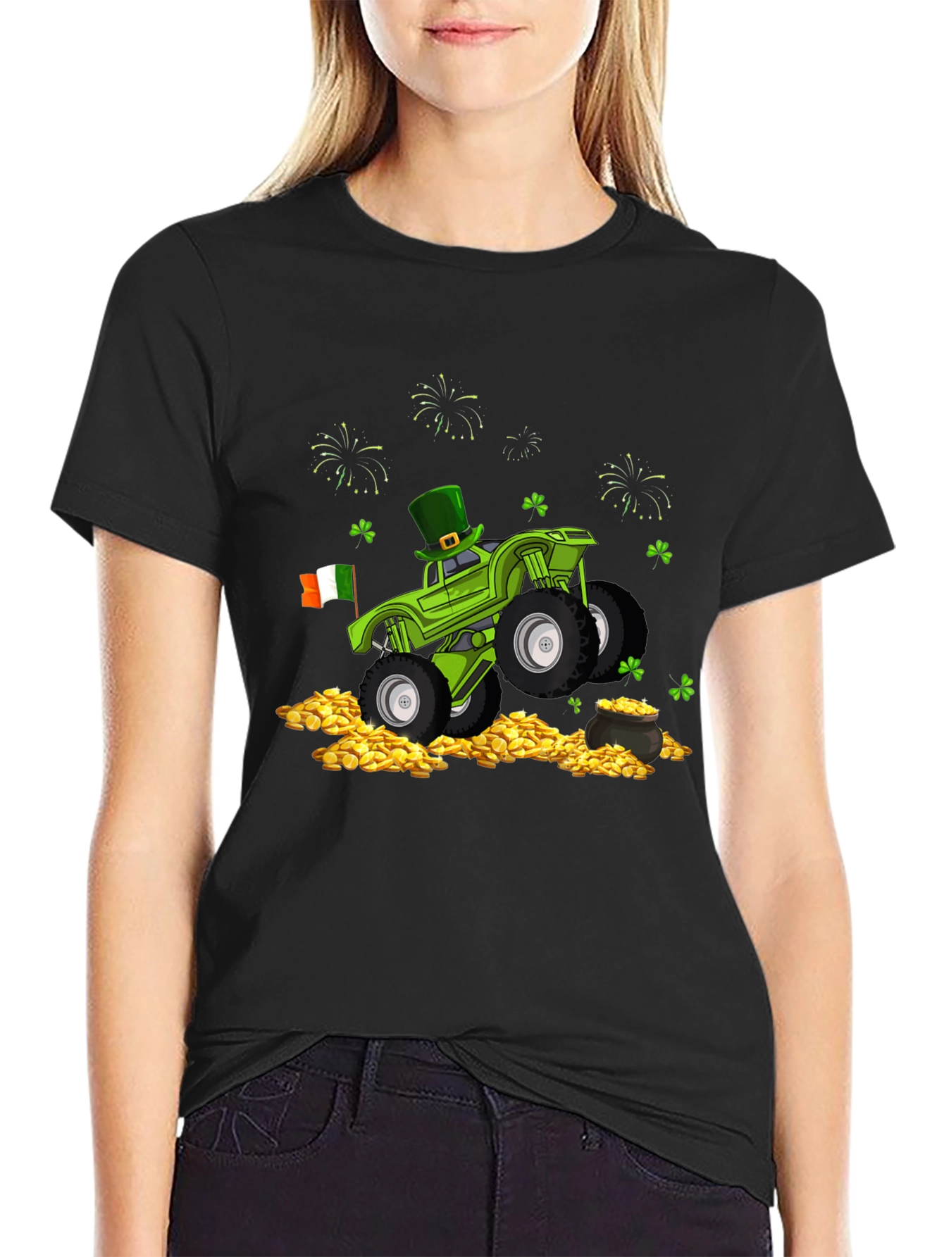 Camiseta Hombre St. Patricks Monster Truck