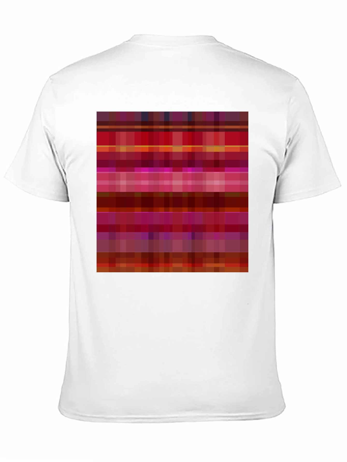 Camiseta Negra con Diseño Abstracto de Rayas