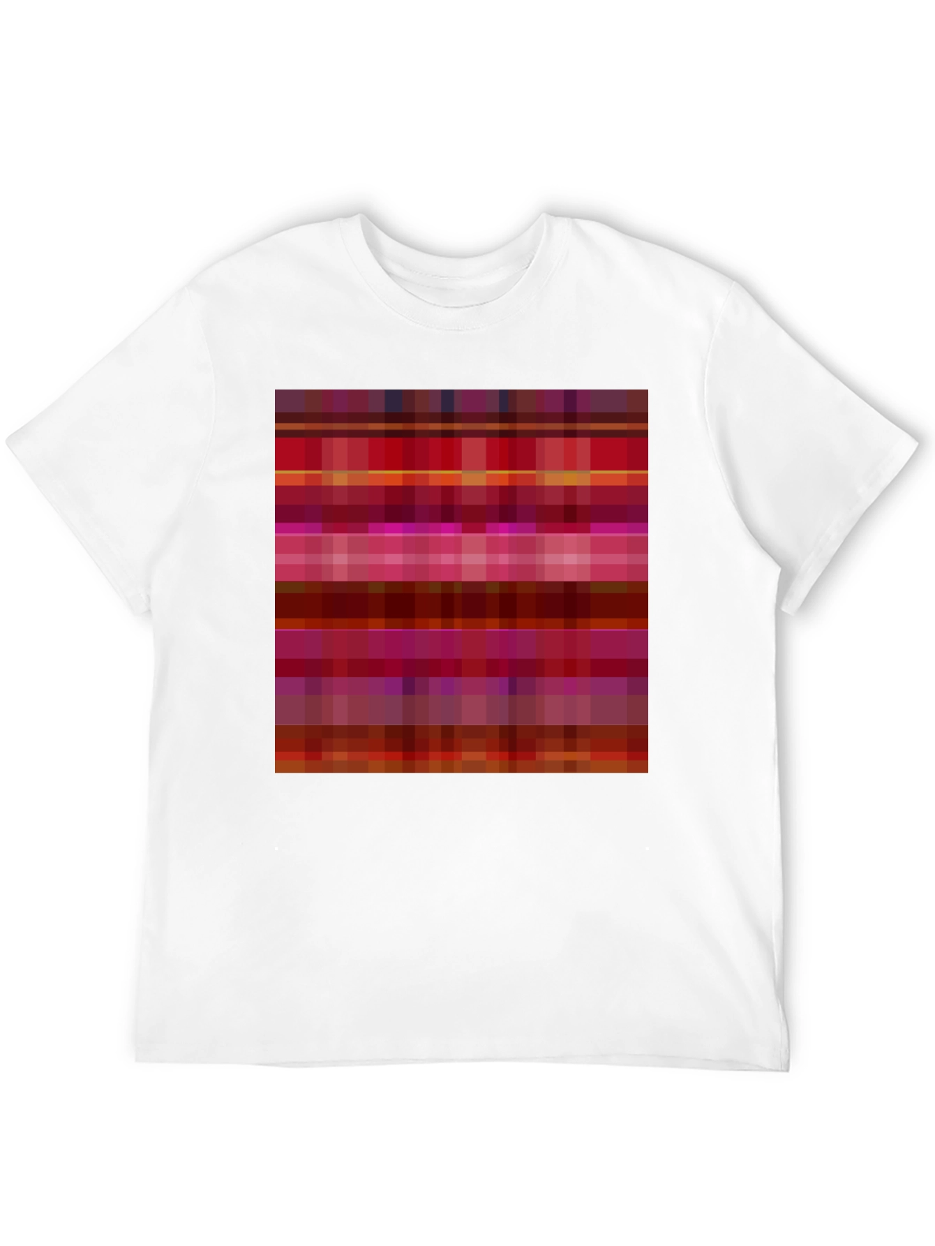 Camiseta Negra con Diseño Abstracto de Rayas