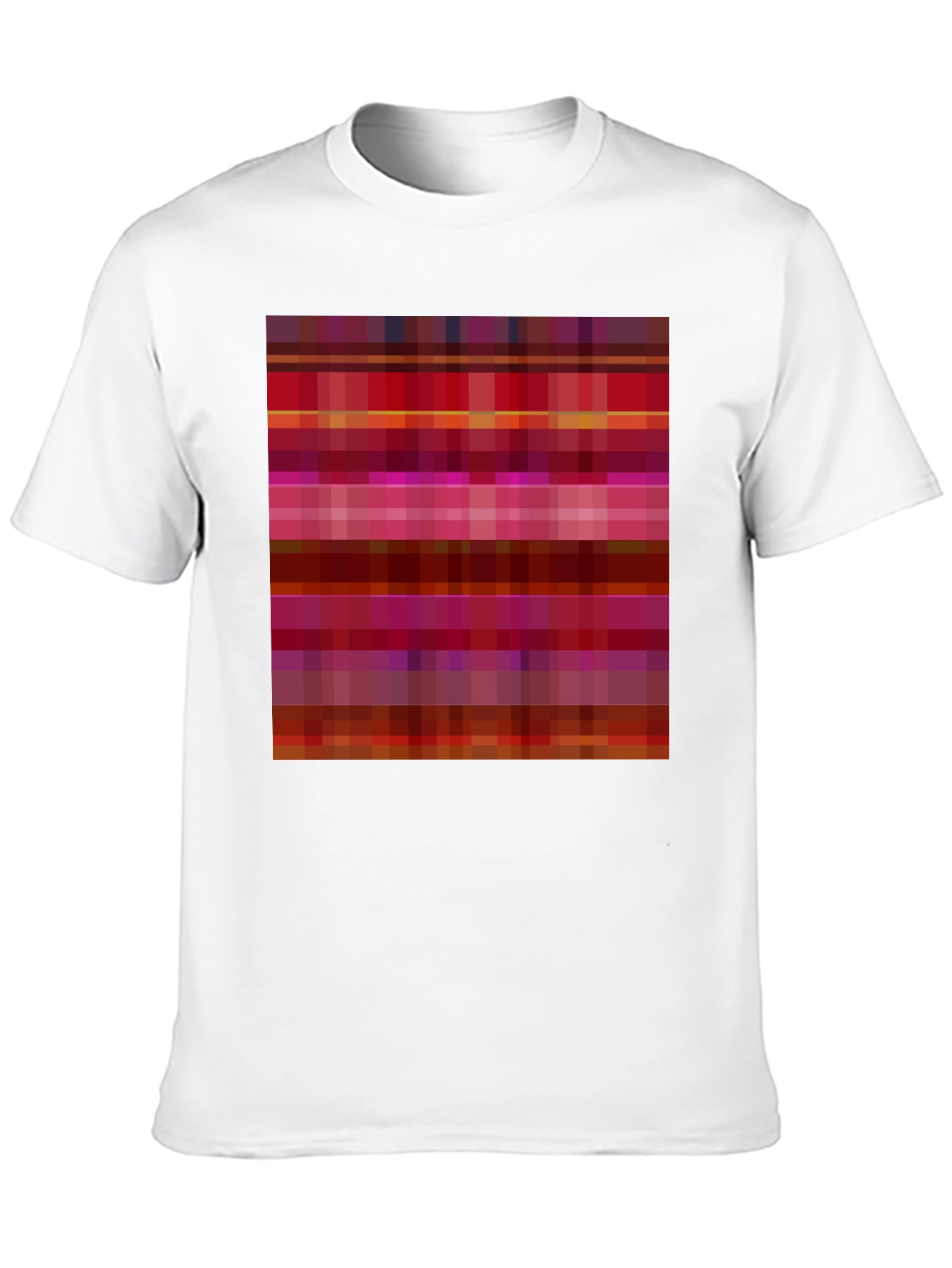 Camiseta Negra con Diseño Abstracto de Rayas
