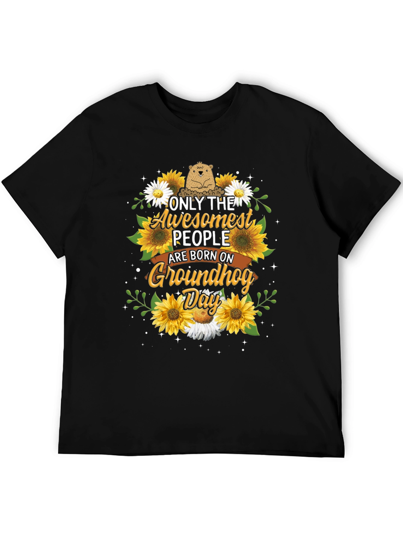 Camiseta Groundhog Day con Girasoles - Diseño Único