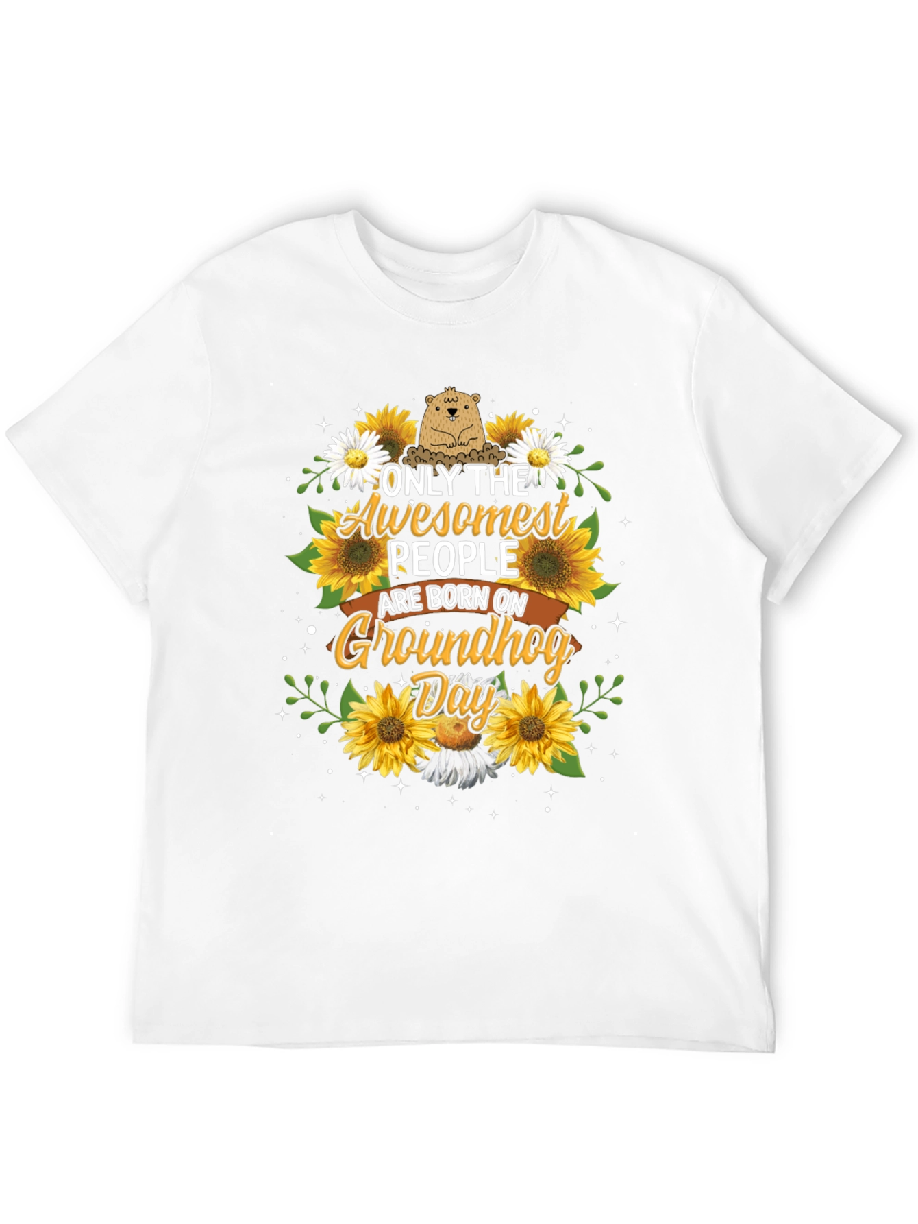 Camiseta Groundhog Day con Girasoles - Diseño Único