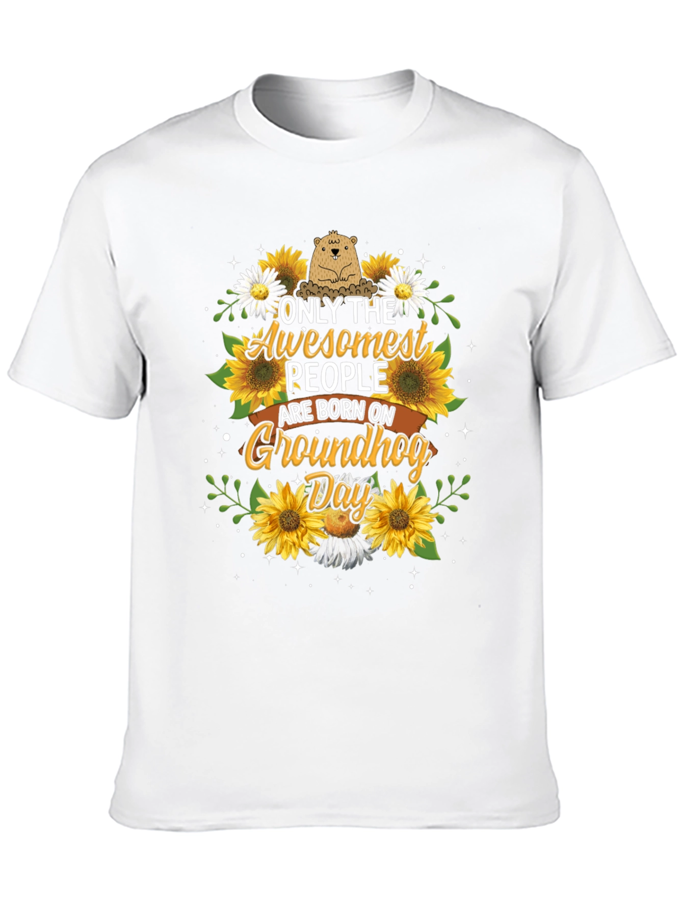 Camiseta Groundhog Day con Girasoles - Diseño Único